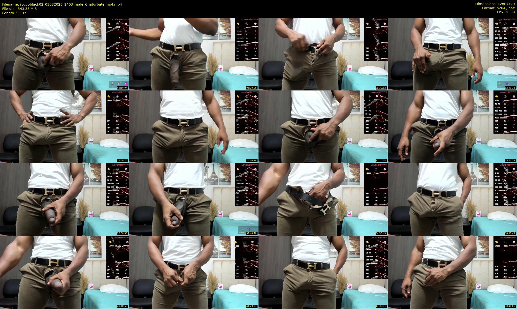 roccoblack02 — 54 minute Chaturbate male cam show recording, 720p, Mar 3, 2026