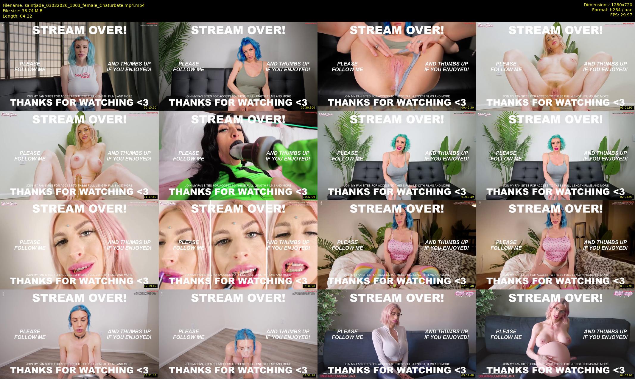saintjade — 5 minute Chaturbate female cam show recording, 720p, Mar 3, 2026
