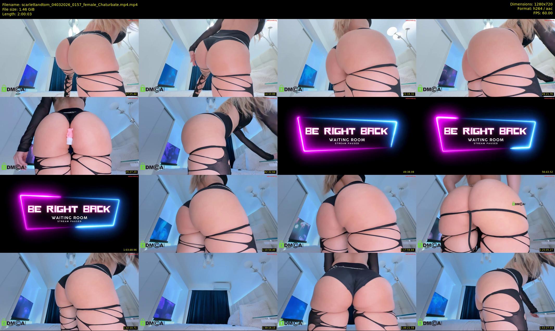 scarlettandtom — 121 minute Chaturbate couple cam show recording, 720p, Mar 4, 2026
