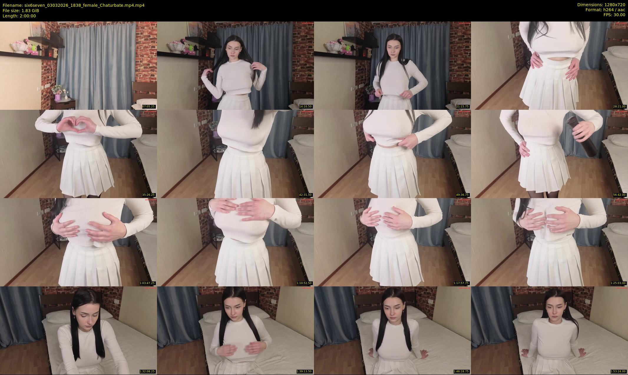 six6seven — 120 minute Chaturbate female cam show recording, 720p, Mar 3, 2026