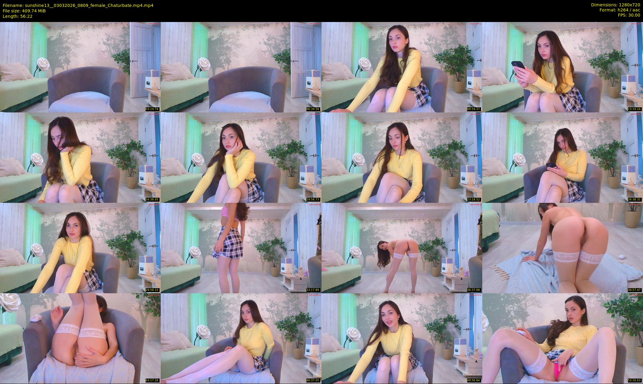 sunshine13_ — 57 minute Chaturbate female cam show recording, 720p, Mar 3, 2026