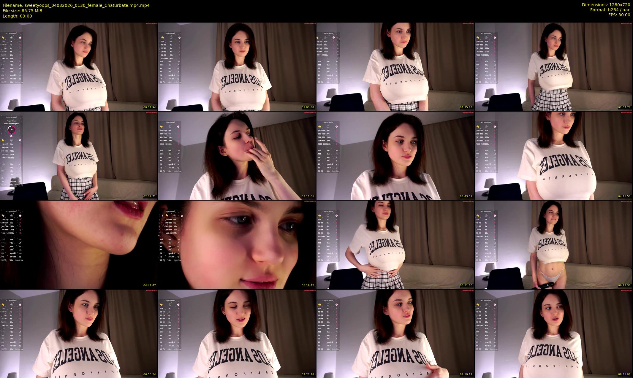 sweetyoops — 9 minute Chaturbate female cam show recording, 720p, Mar 4, 2026