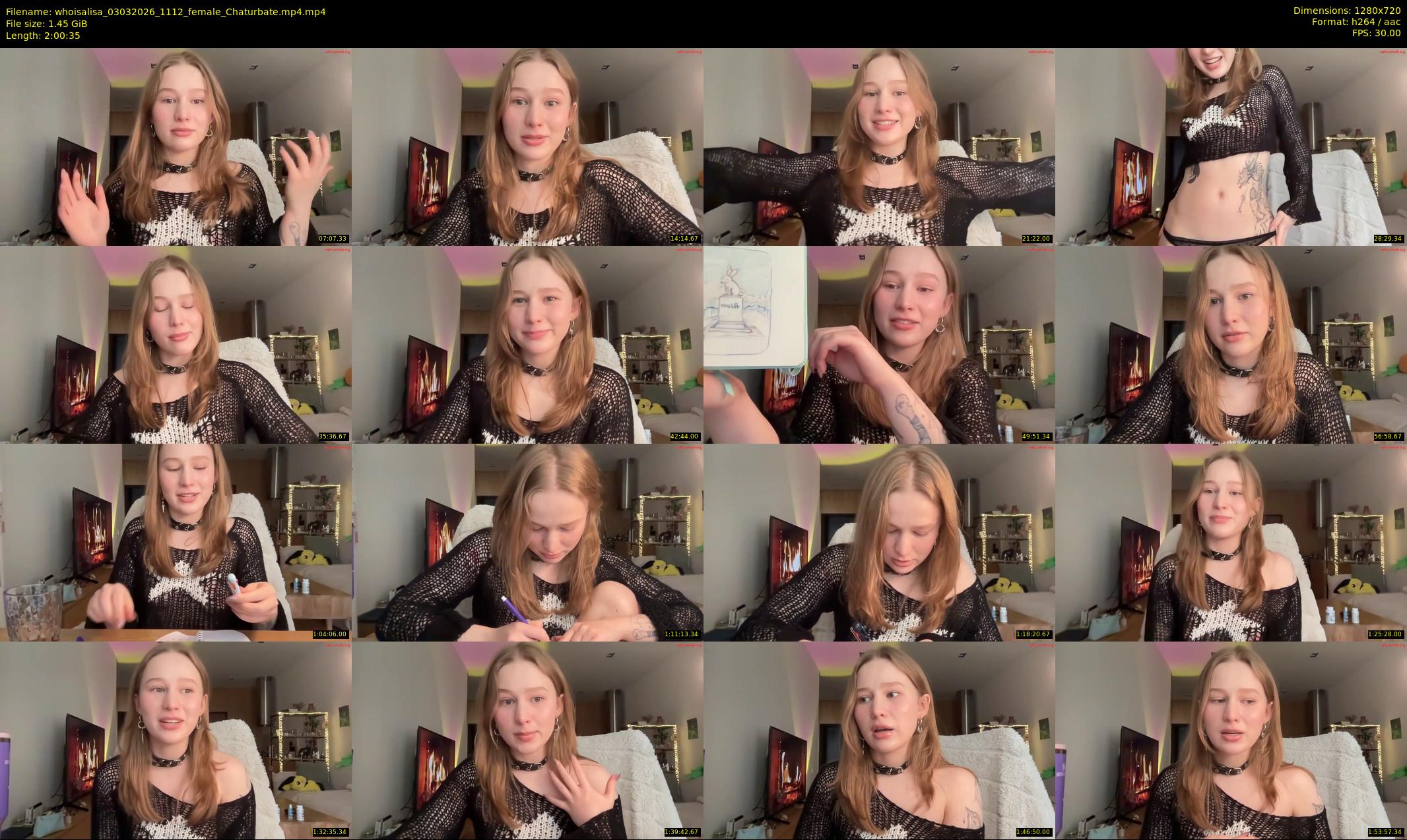 whoisalisa — 121 minute Chaturbate female cam show recording, 720p, Mar 3, 2026
