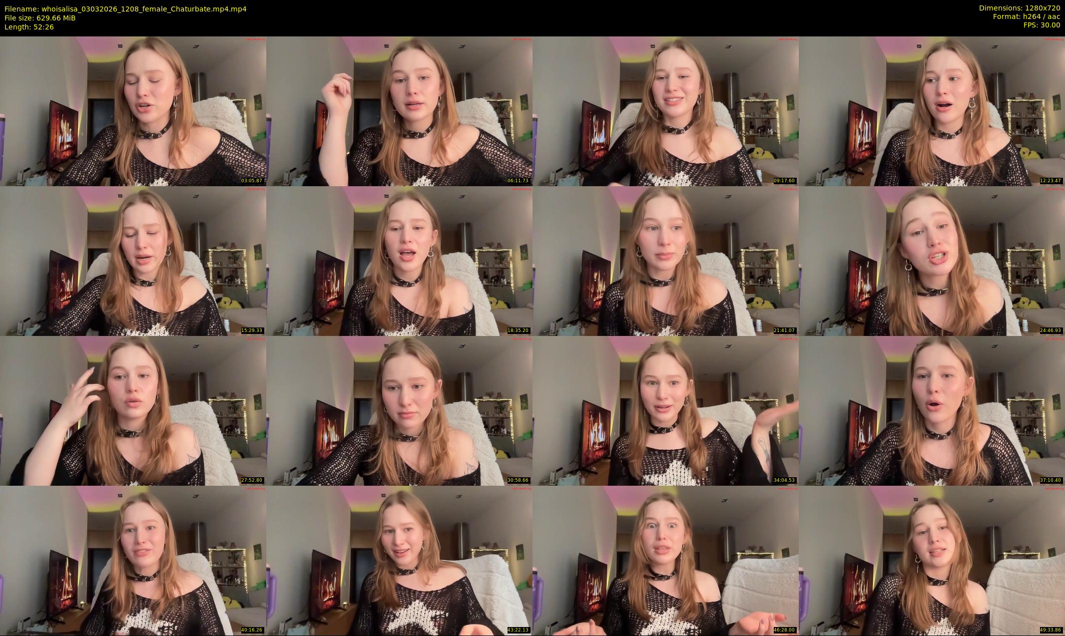 whoisalisa — 53 minute Chaturbate female cam show recording, 720p, Mar 3, 2026