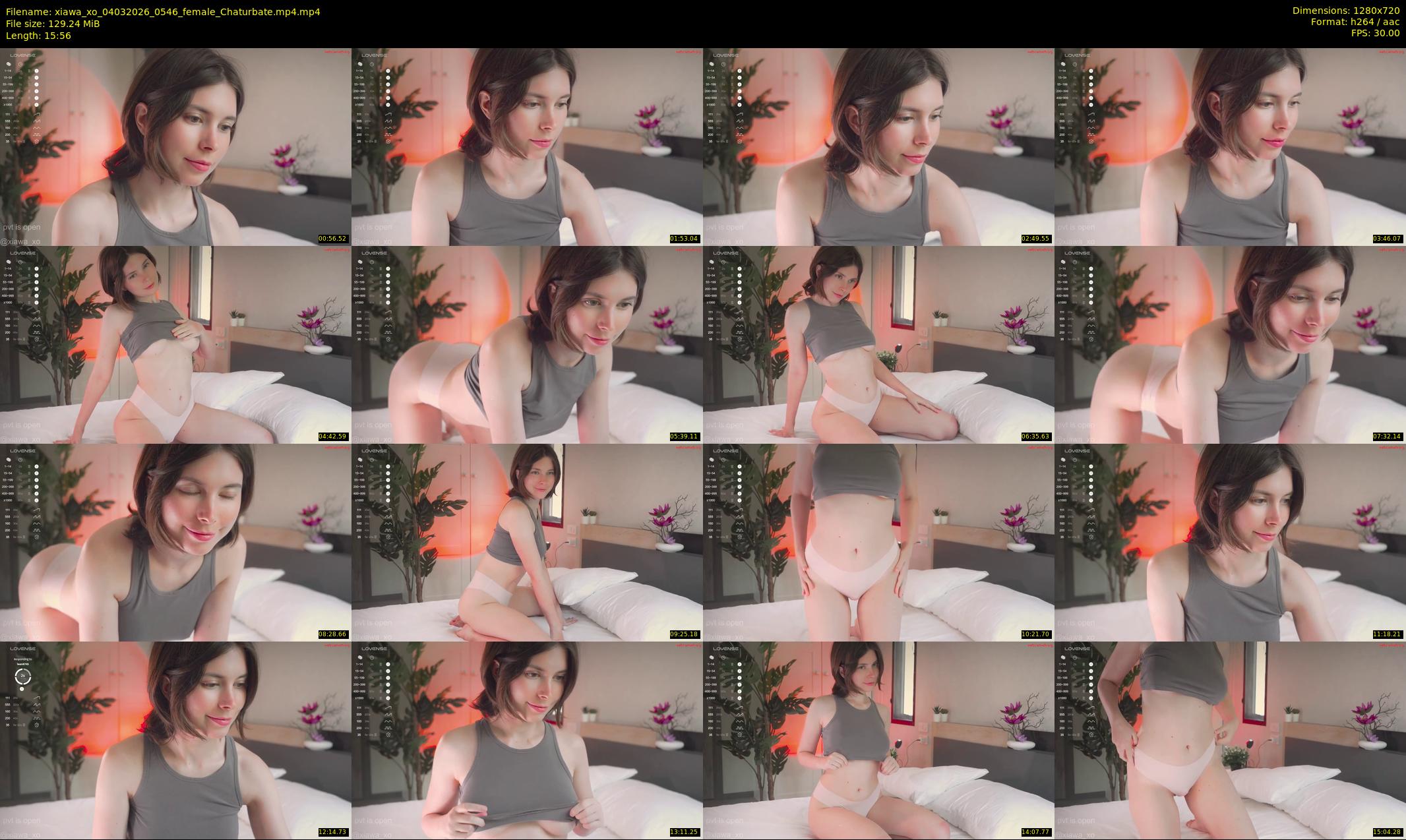 xiawa_xo — 16 minute Chaturbate female cam show recording, 720p, Mar 4, 2026