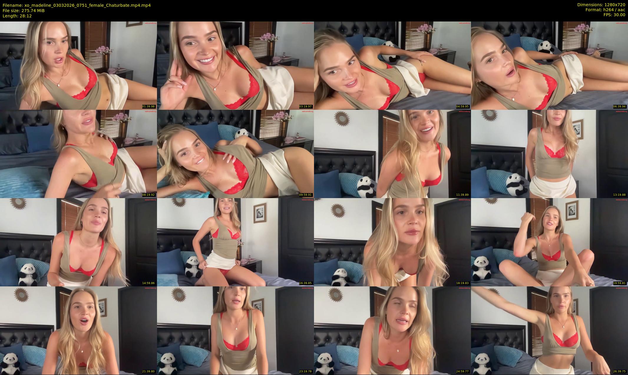 xo_madeline — 29 minute Chaturbate female cam show recording, 720p, Mar 3, 2026