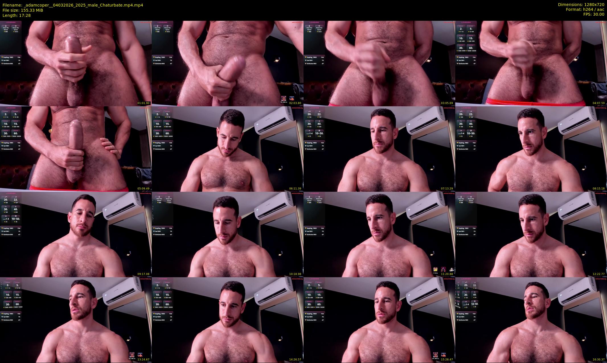 _adamcoper_ — 18 minute Chaturbate male cam show recording, 720p, Mar 4, 2026