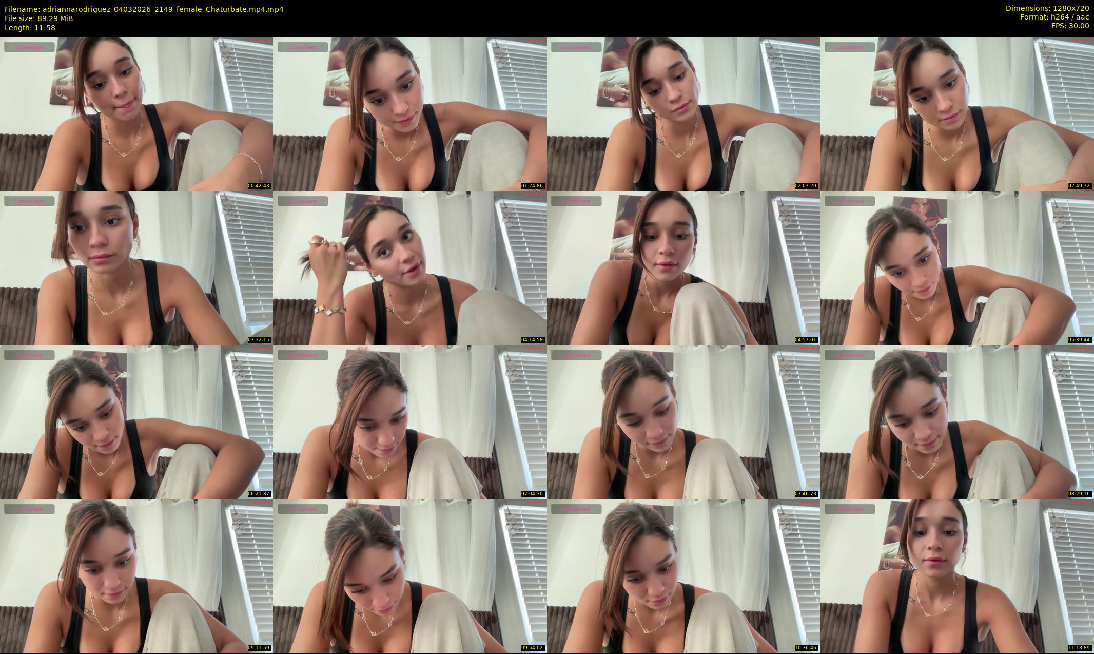 adriannarodriguez — 12 minute Chaturbate female cam show recording, 720p, Mar 4, 2026