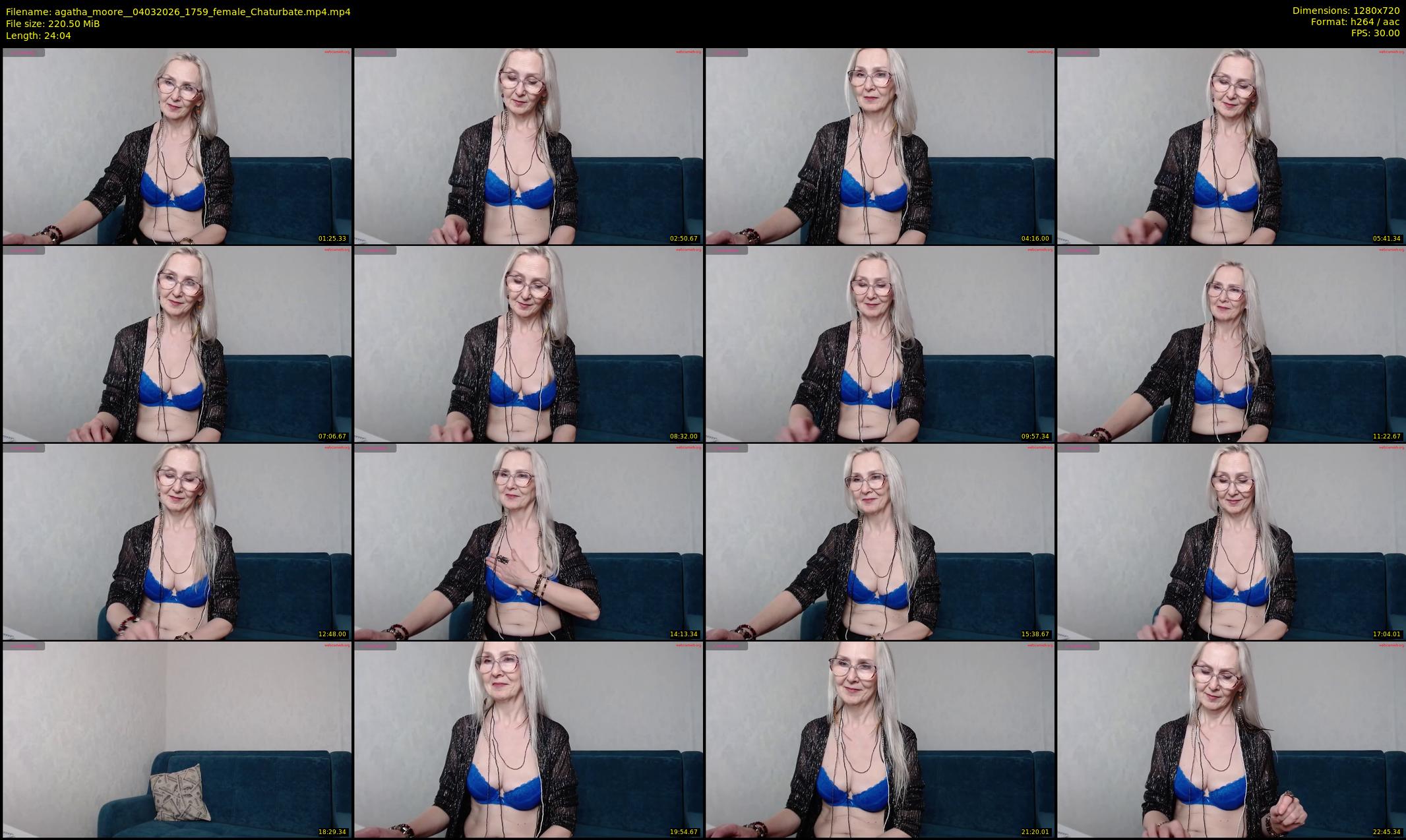 agatha_moore_ — 25 minute Chaturbate female cam show recording, 720p, Mar 4, 2026