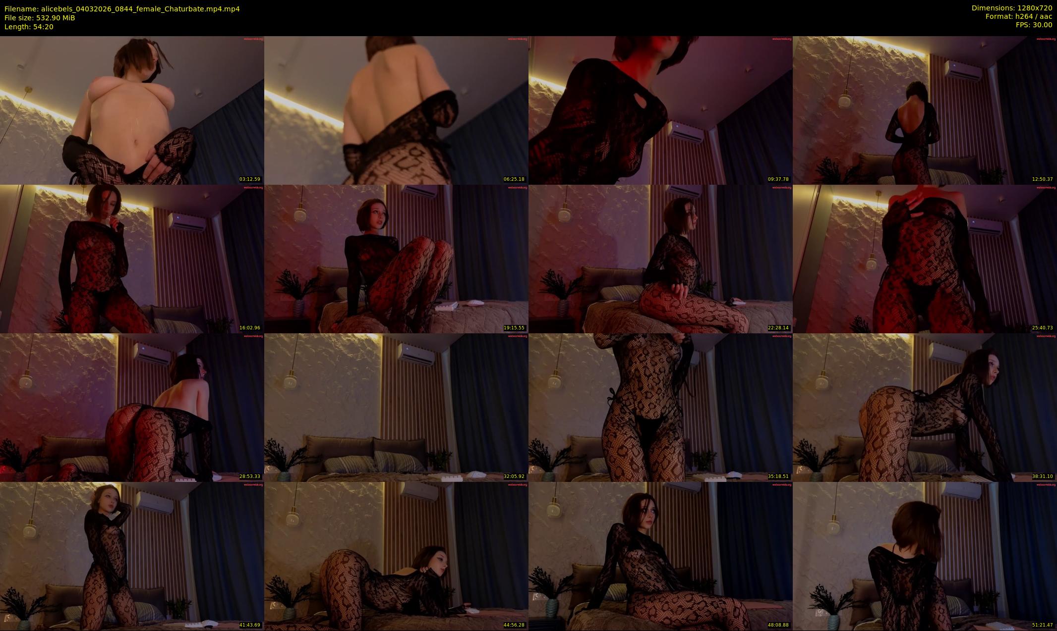 alicebels — 55 minute Chaturbate female cam show recording, 720p, Mar 4, 2026