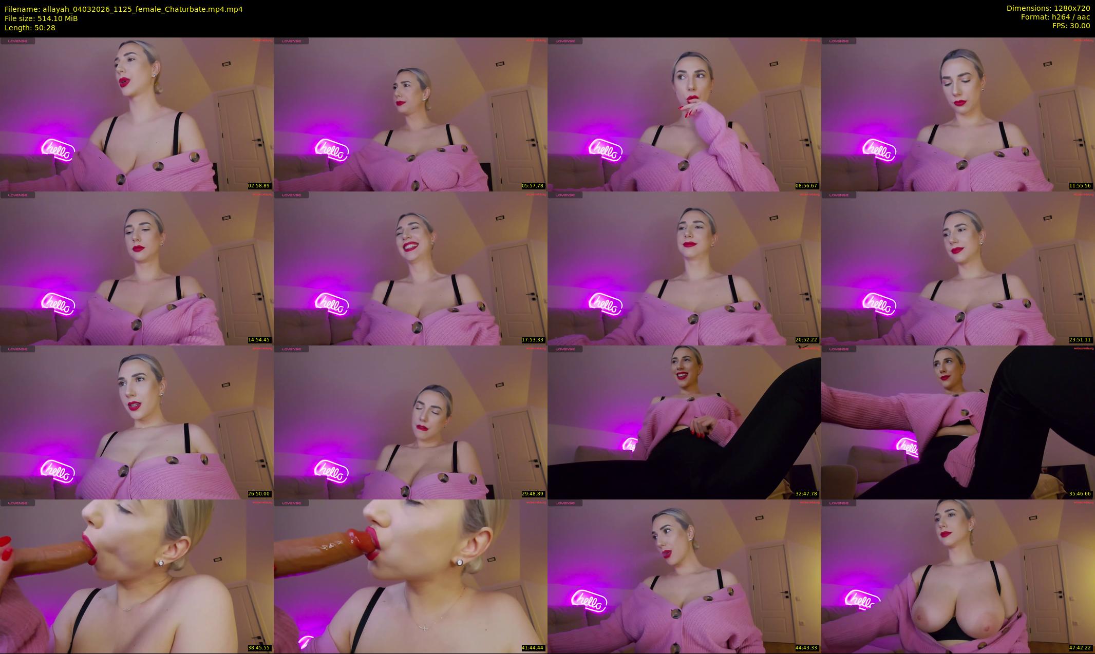 allayah — 51 minute Chaturbate female cam show recording, 720p, Mar 4, 2026