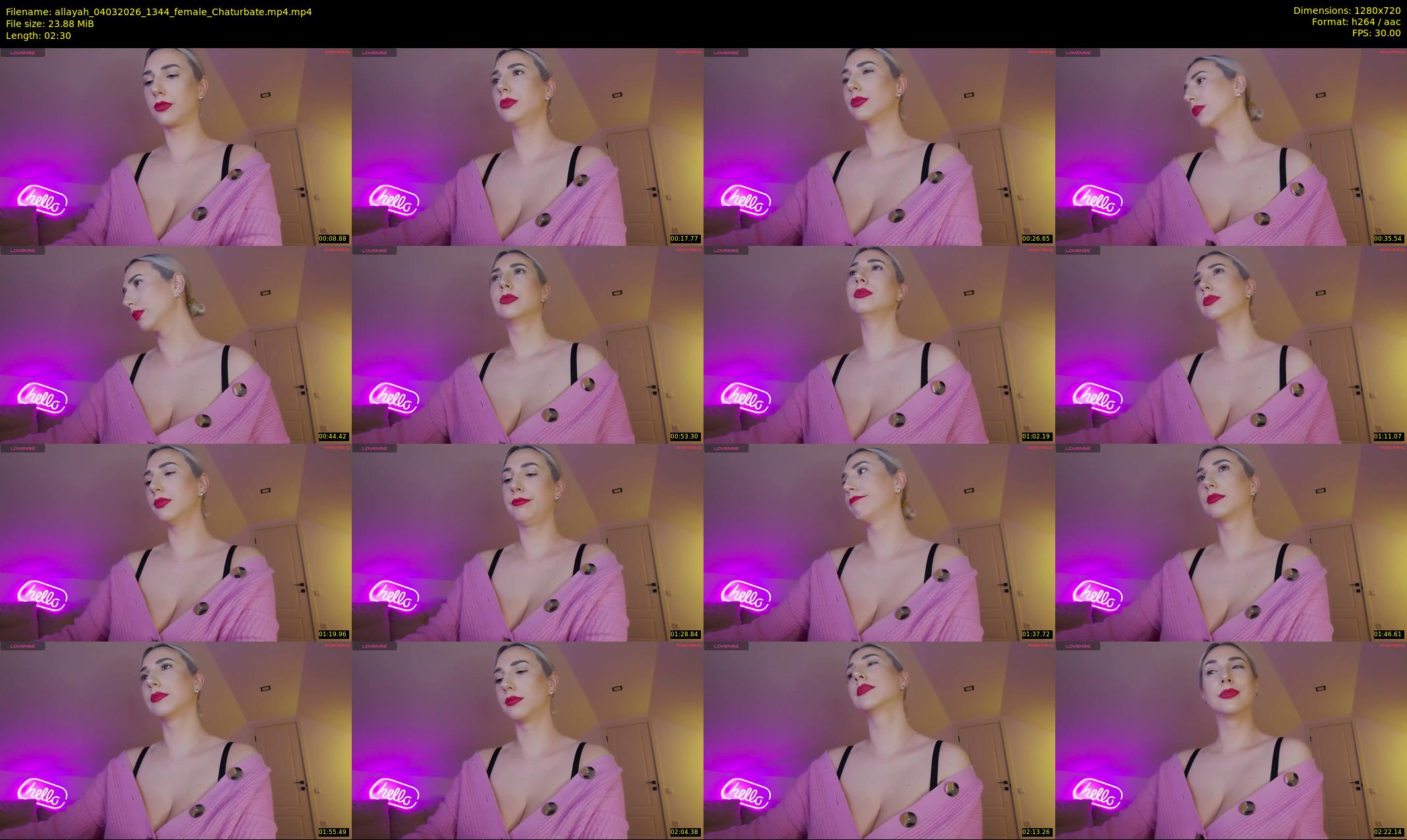allayah — 3 minute Chaturbate female cam show recording, 720p, Mar 4, 2026