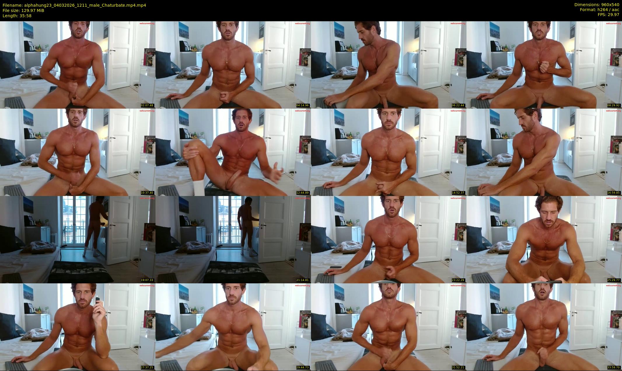 alphahung23 — 36 minute Chaturbate male cam show recording, 480p, Mar 4, 2026