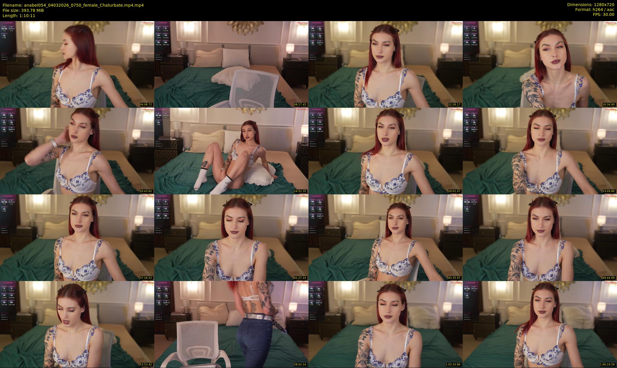 anabel054 — 71 minute Chaturbate female cam show recording, 720p, Mar 4, 2026