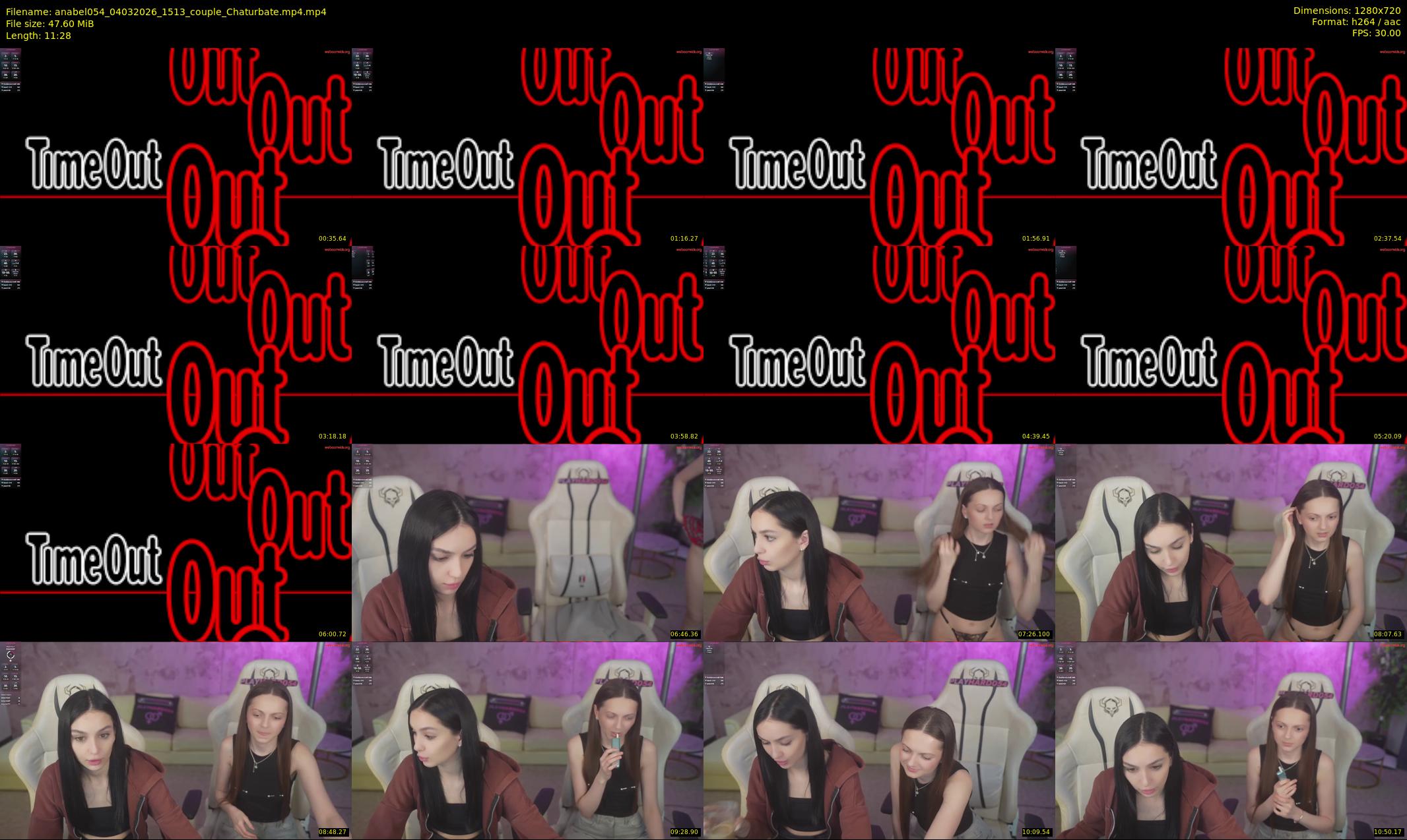 anabel054 — 12 minute Chaturbate female cam show recording, 720p, Mar 4, 2026