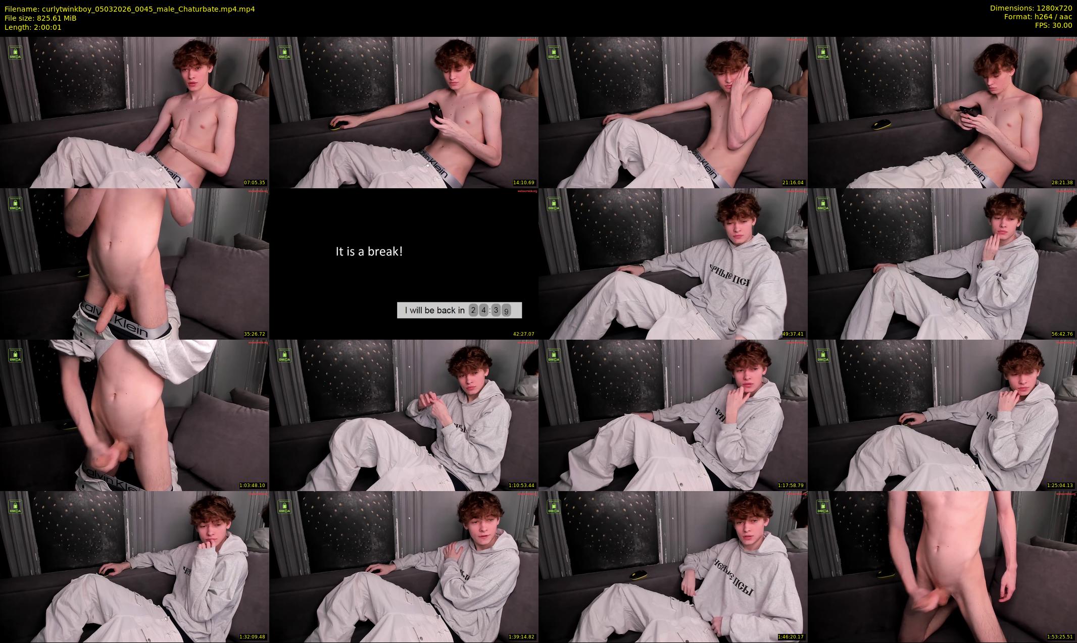 curlytwinkboy — 121 minute Chaturbate male cam show recording, 720p, Mar 5, 2026