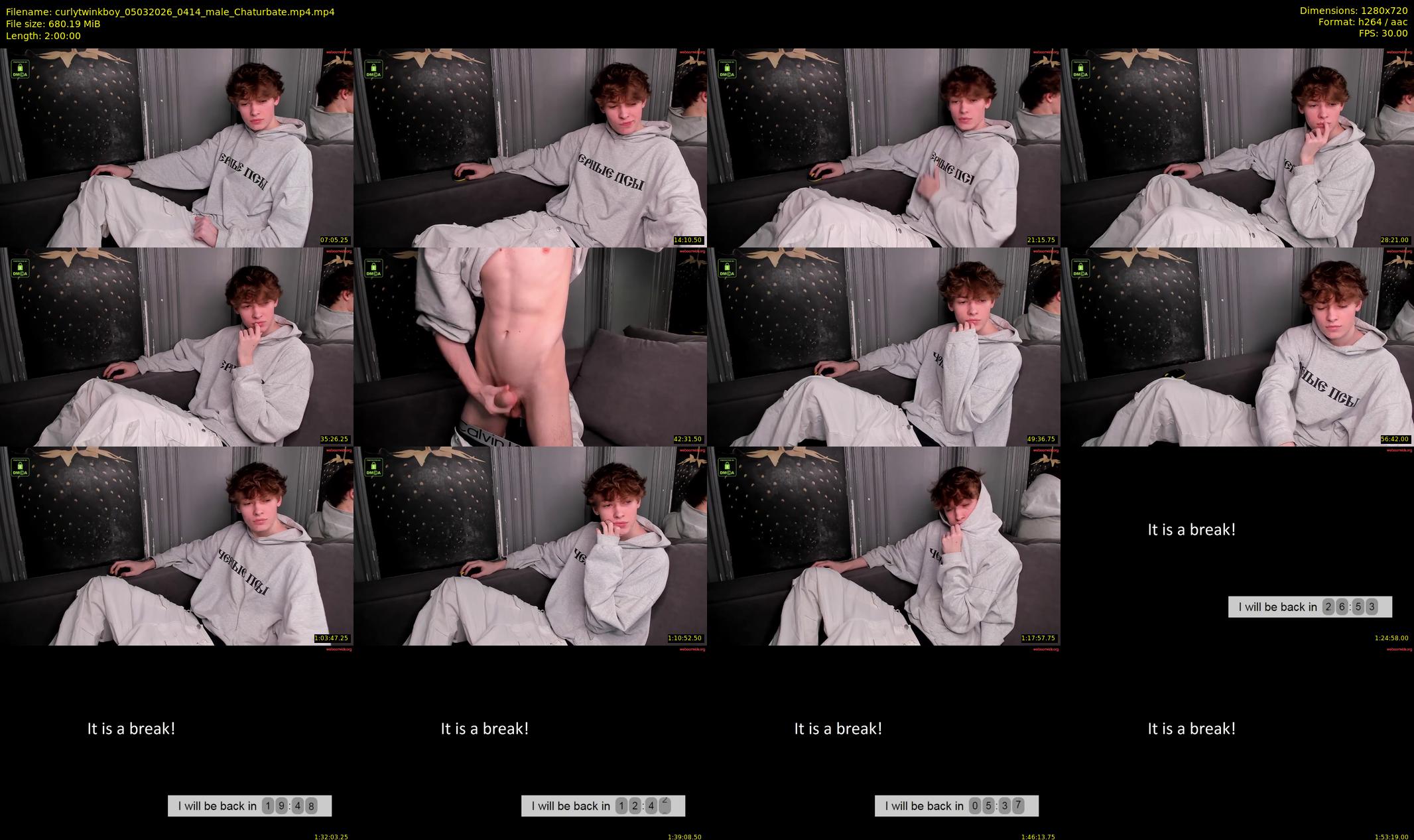 curlytwinkboy — 120 minute Chaturbate male cam show recording, 720p, Mar 5, 2026