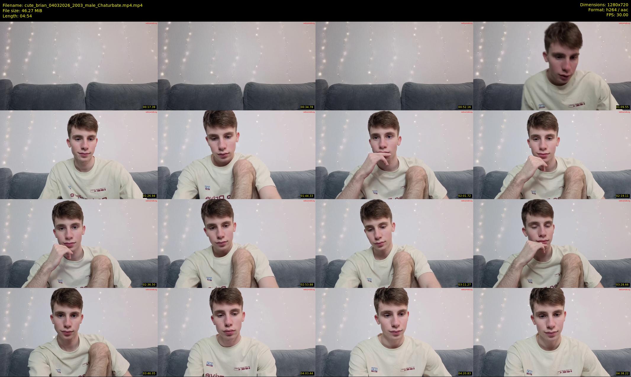 cute_brian — 5 minute Chaturbate male cam show recording, 720p, Mar 4, 2026