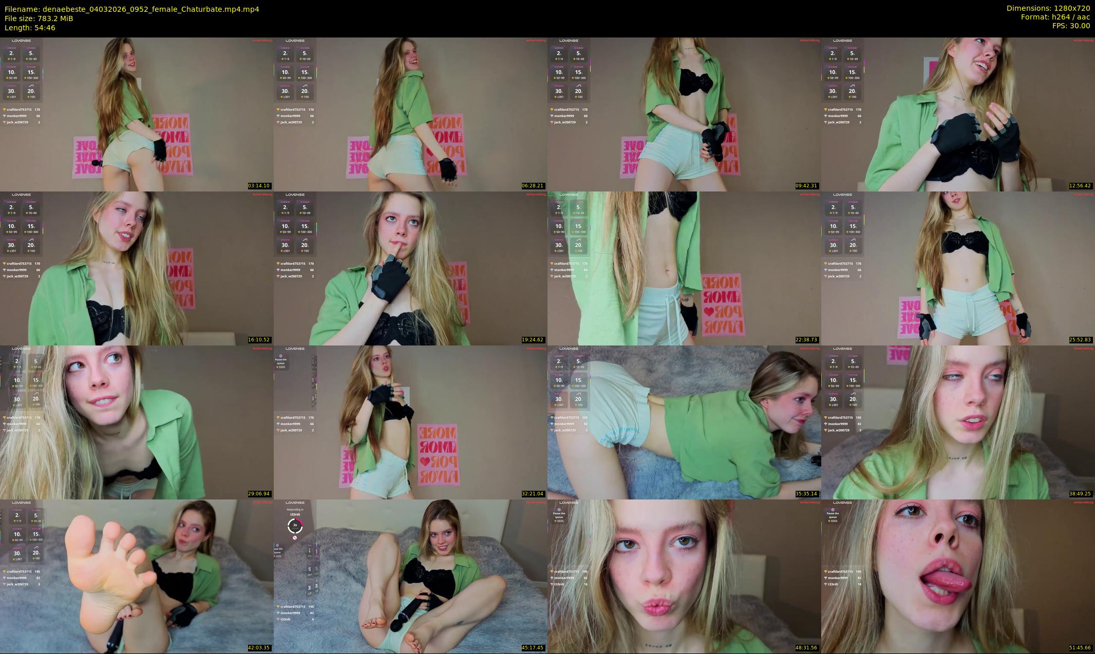 denaebeste — 55 minute Chaturbate female cam show recording, 720p, Mar 4, 2026