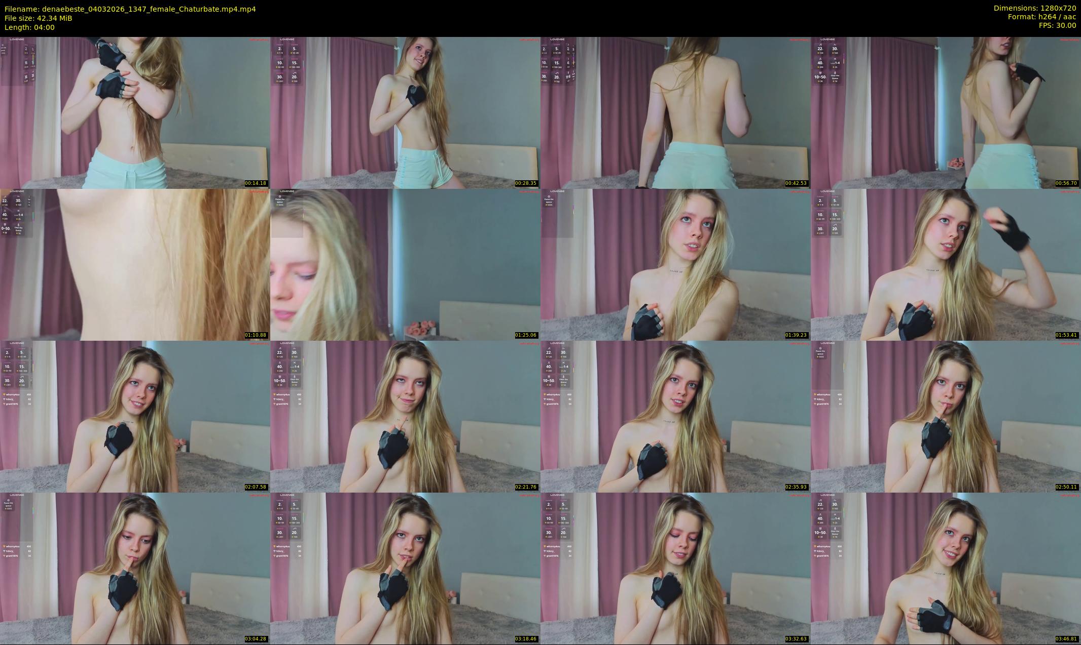 denaebeste — 4 minute Chaturbate female cam show recording, 720p, Mar 4, 2026