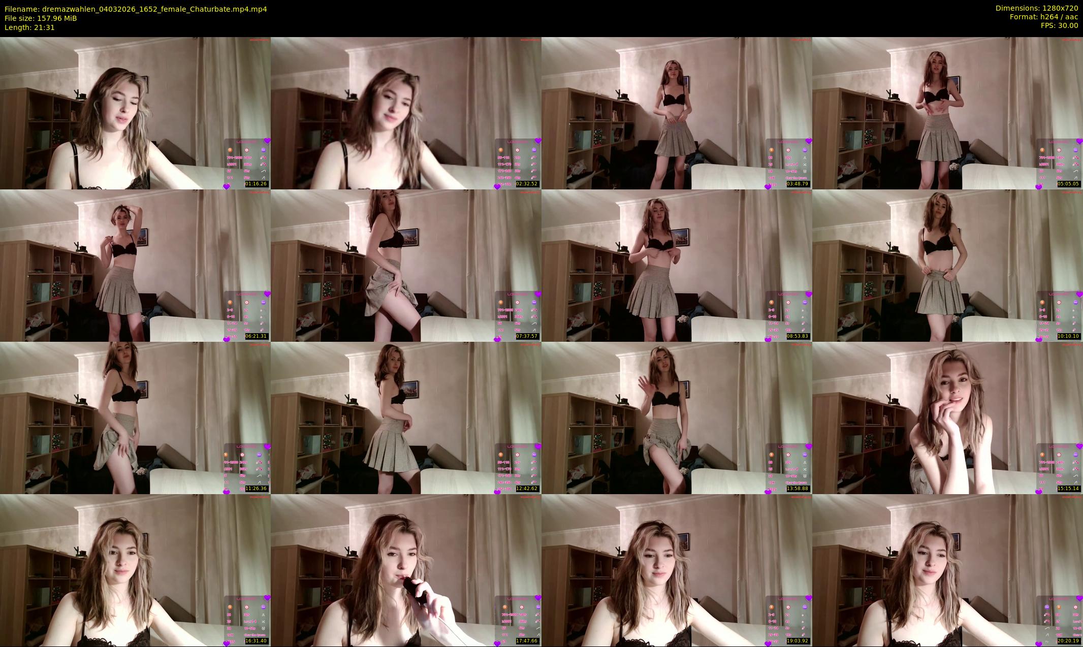 dremazwahlen — 22 minute Chaturbate female cam show recording, 720p, Mar 4, 2026