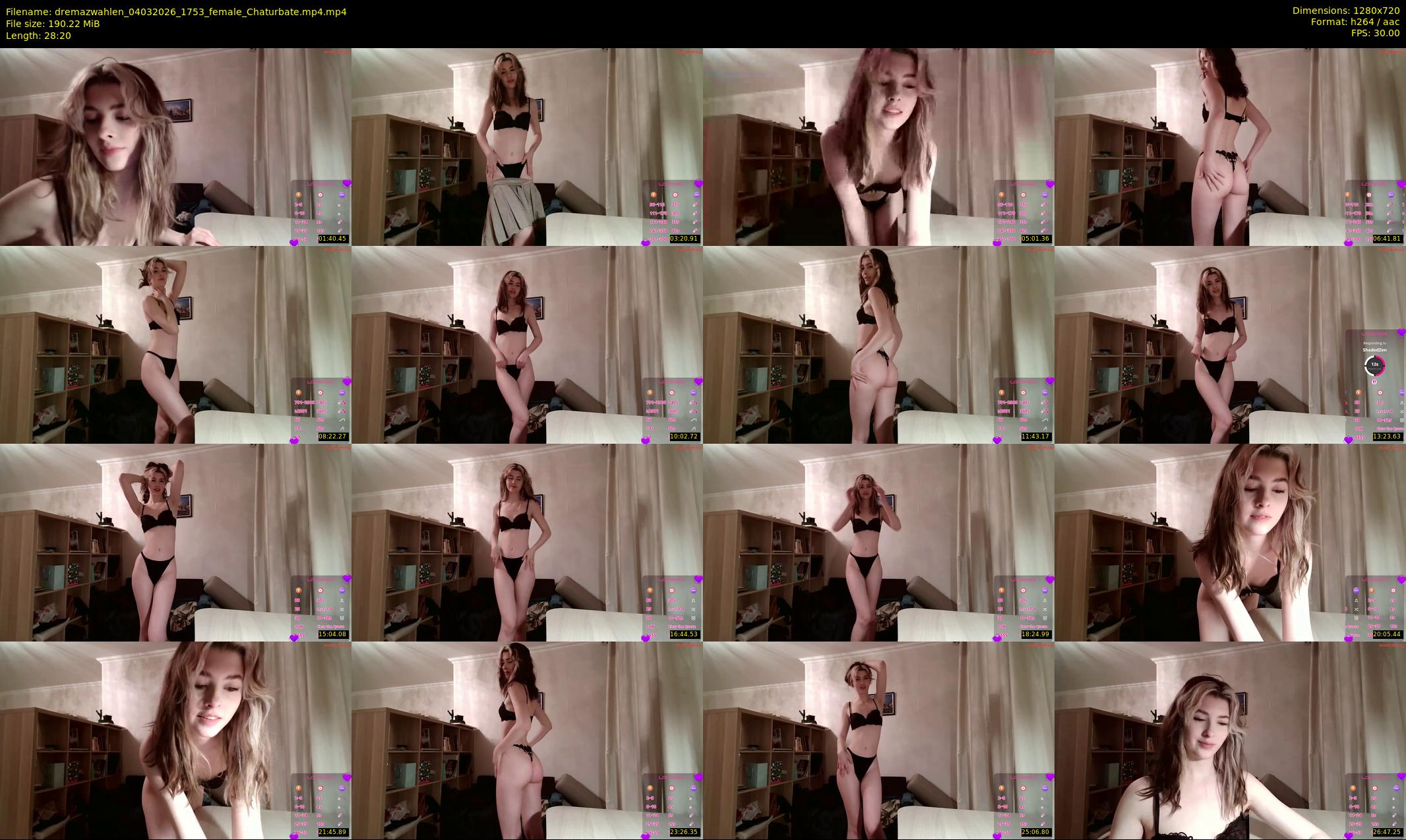 dremazwahlen — 29 minute Chaturbate female cam show recording, 720p, Mar 4, 2026