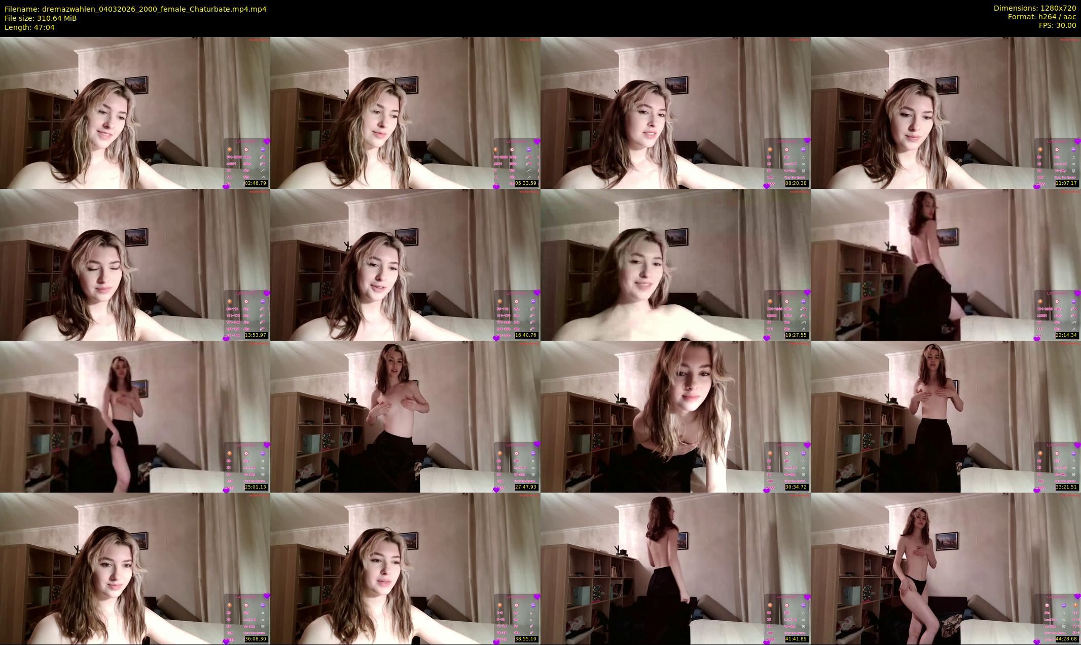 dremazwahlen — 48 minute Chaturbate female cam show recording, 720p, Mar 4, 2026