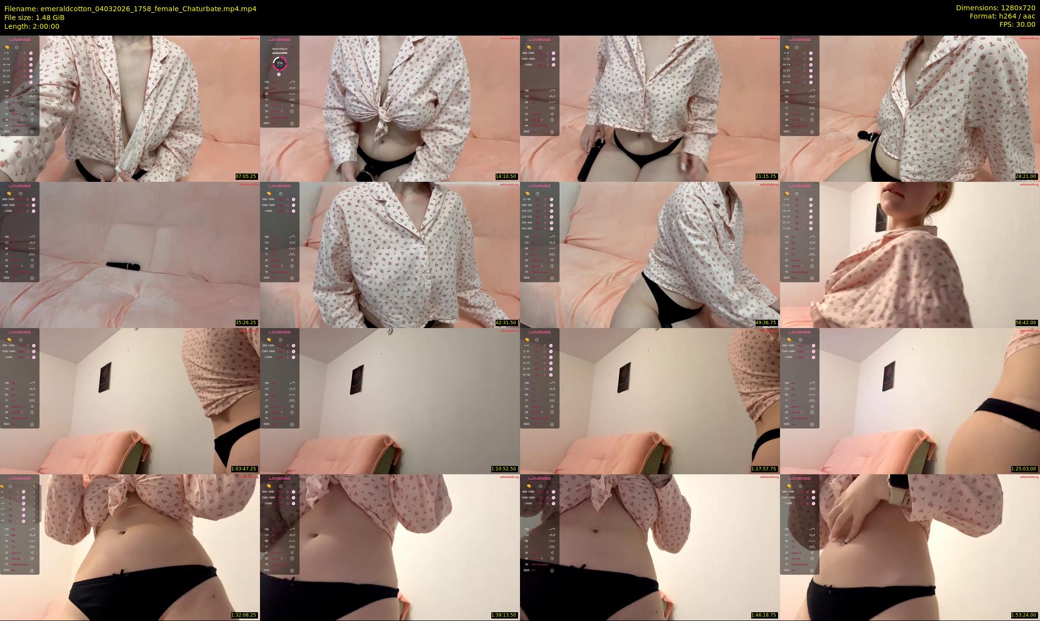 emeraldcotton — 120 minute Chaturbate female cam show recording, 720p, Mar 4, 2026