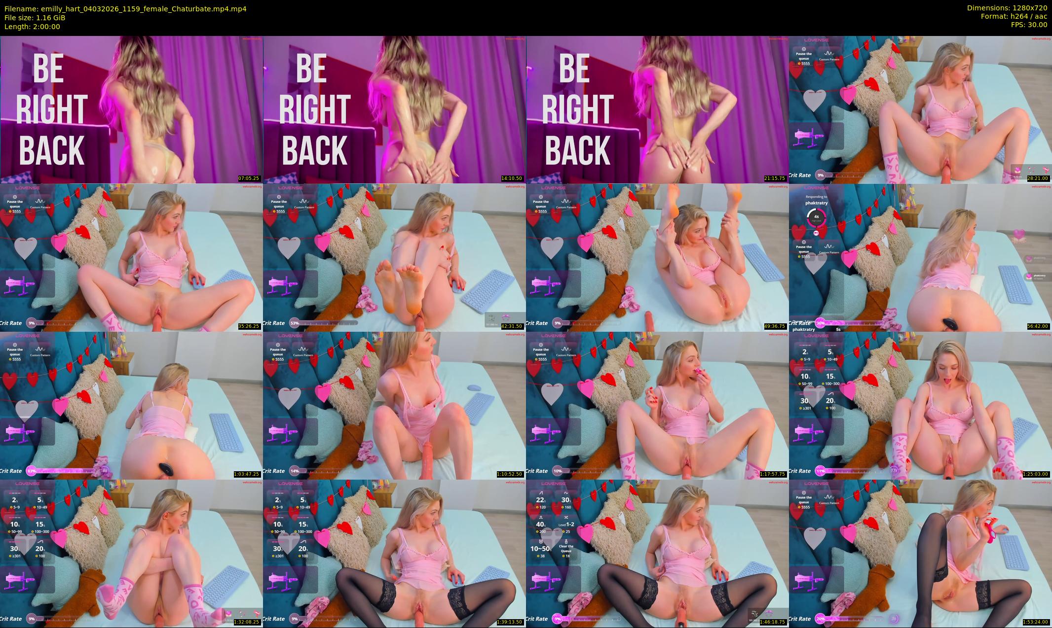 emilly_hart — 120 minute Chaturbate female cam show recording, 720p, Mar 4, 2026