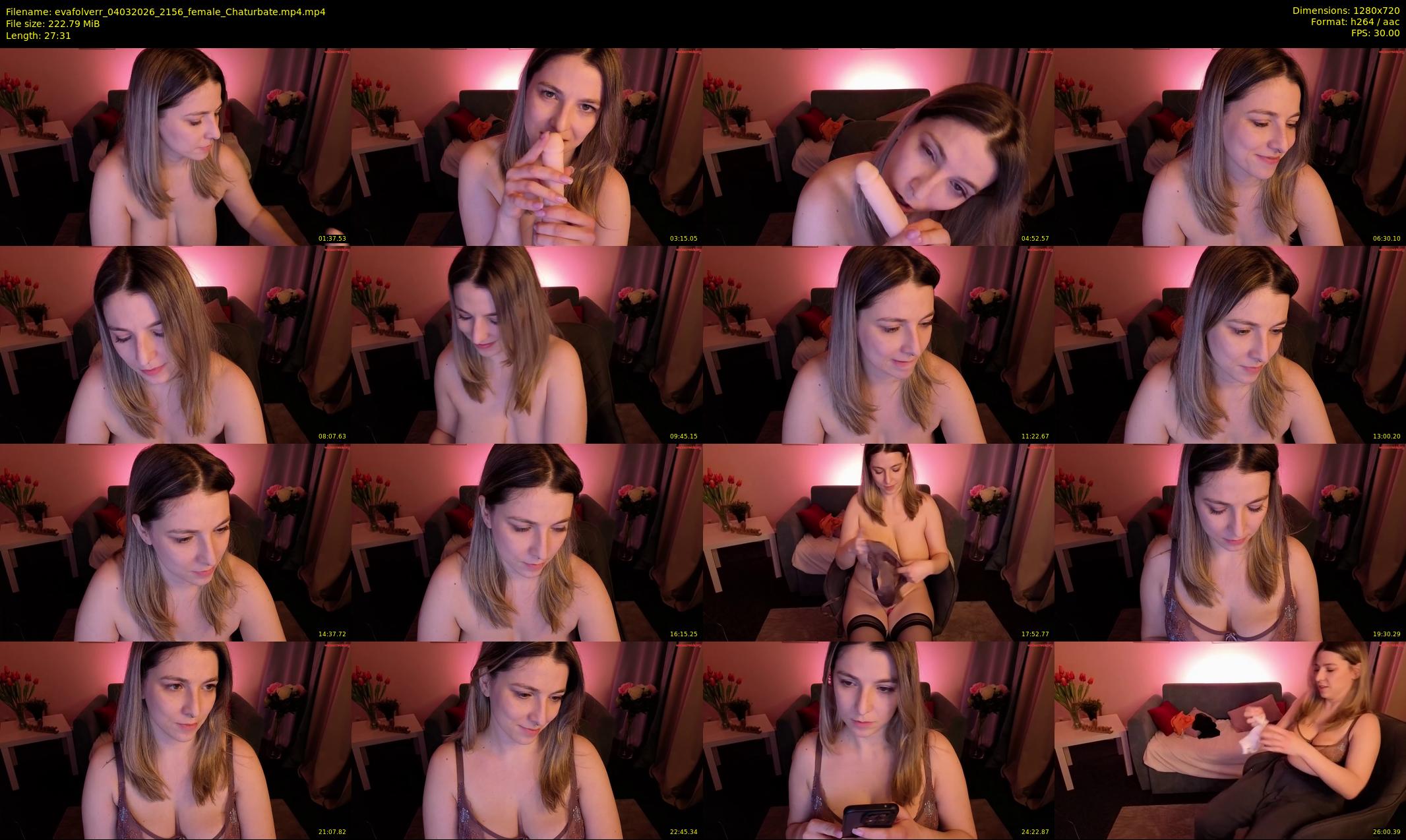 evafolverr — 28 minute Chaturbate female cam show recording, 720p, Mar 4, 2026
