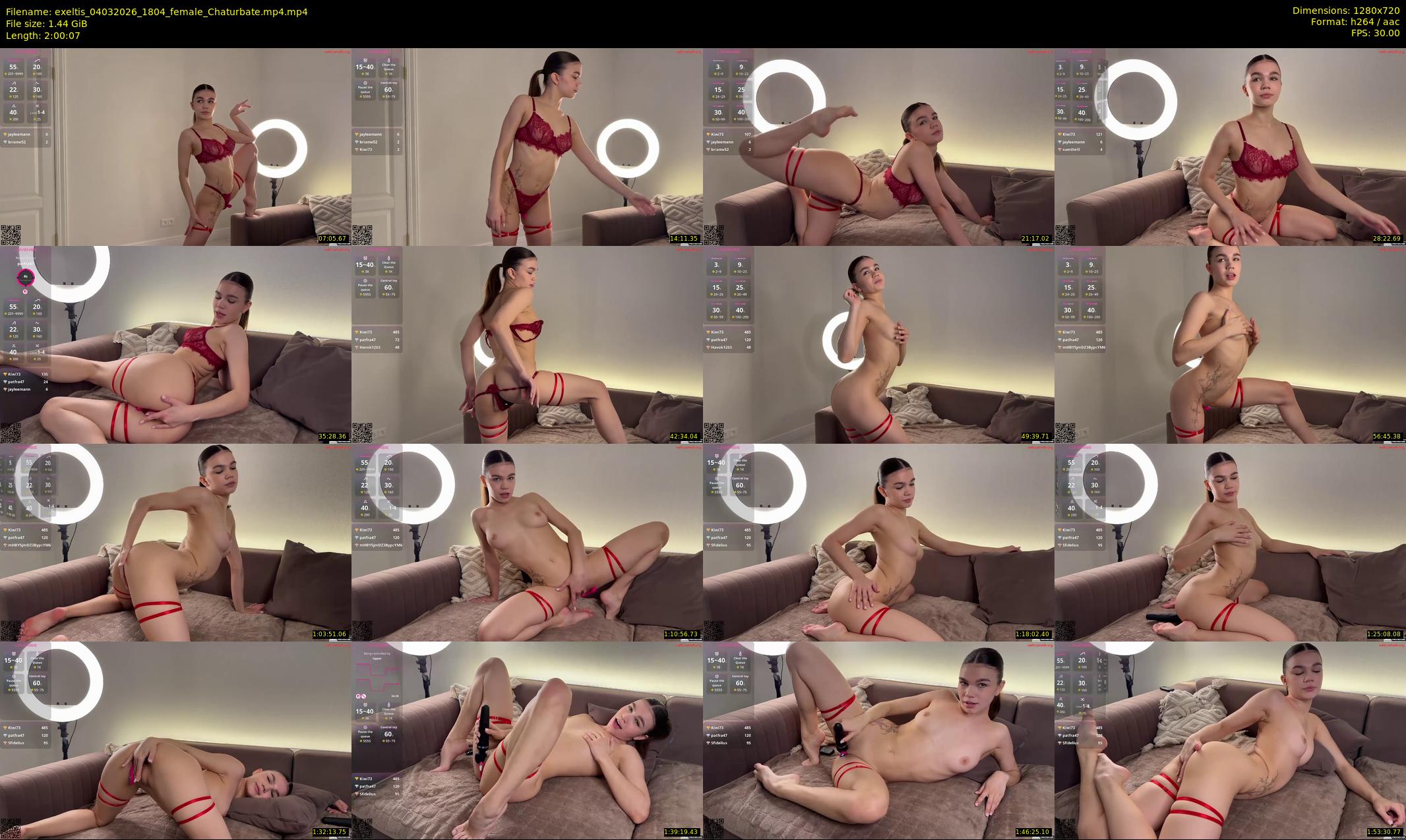 exeltis — 121 minute Chaturbate female cam show recording, 720p, Mar 4, 2026