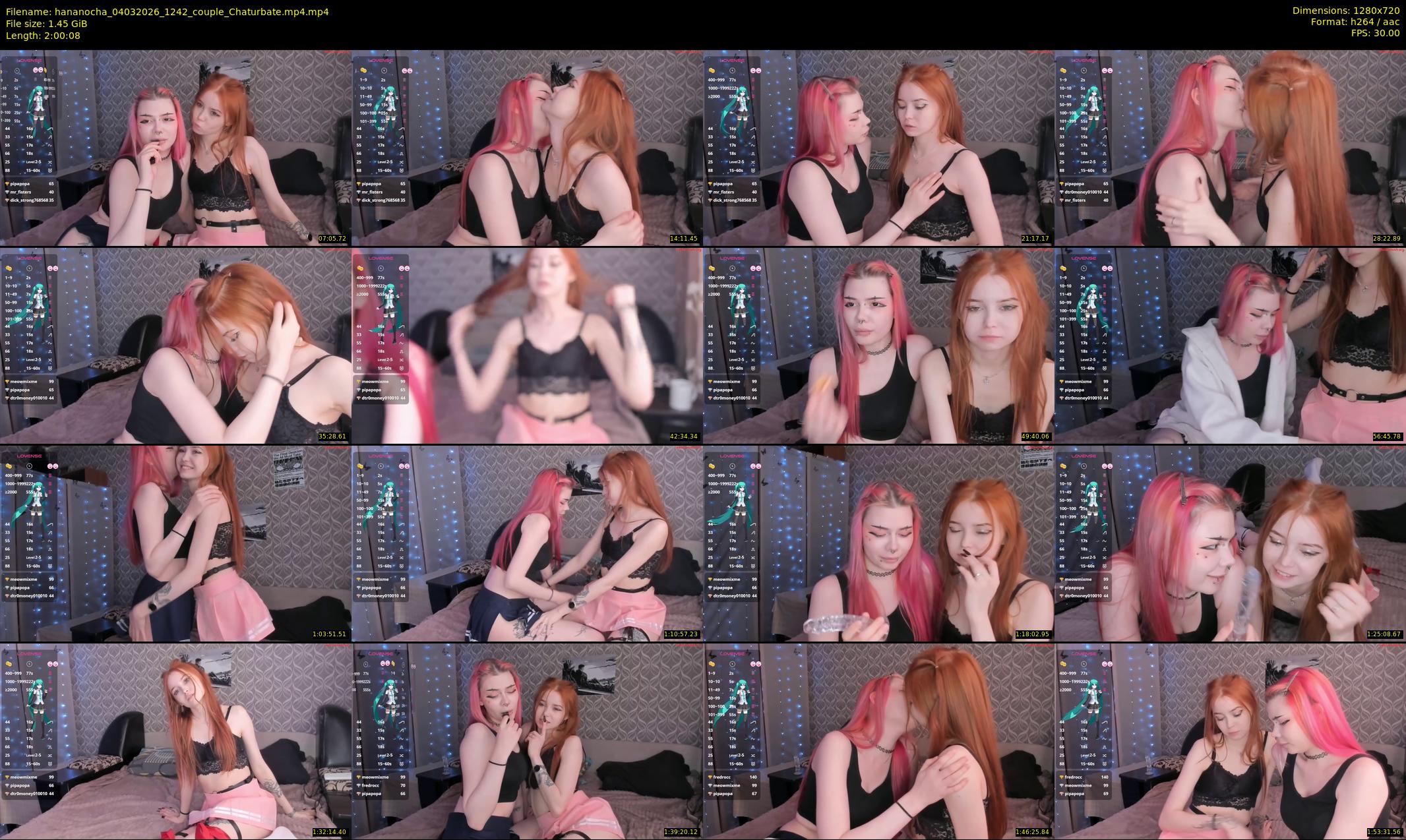 hananocha — 121 minute Chaturbate couple cam show recording, 720p, Mar 4, 2026