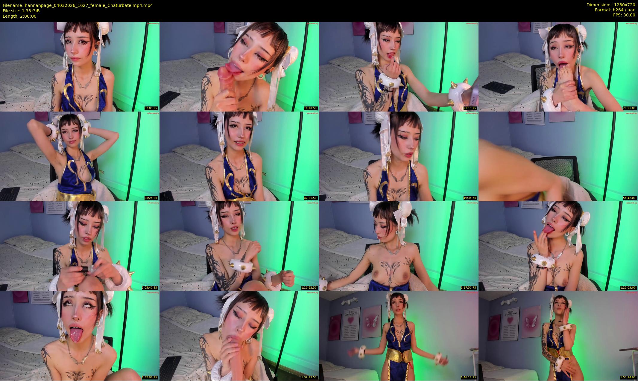 hannahpage — 120 minute Chaturbate female cam show recording, 720p, Mar 4, 2026