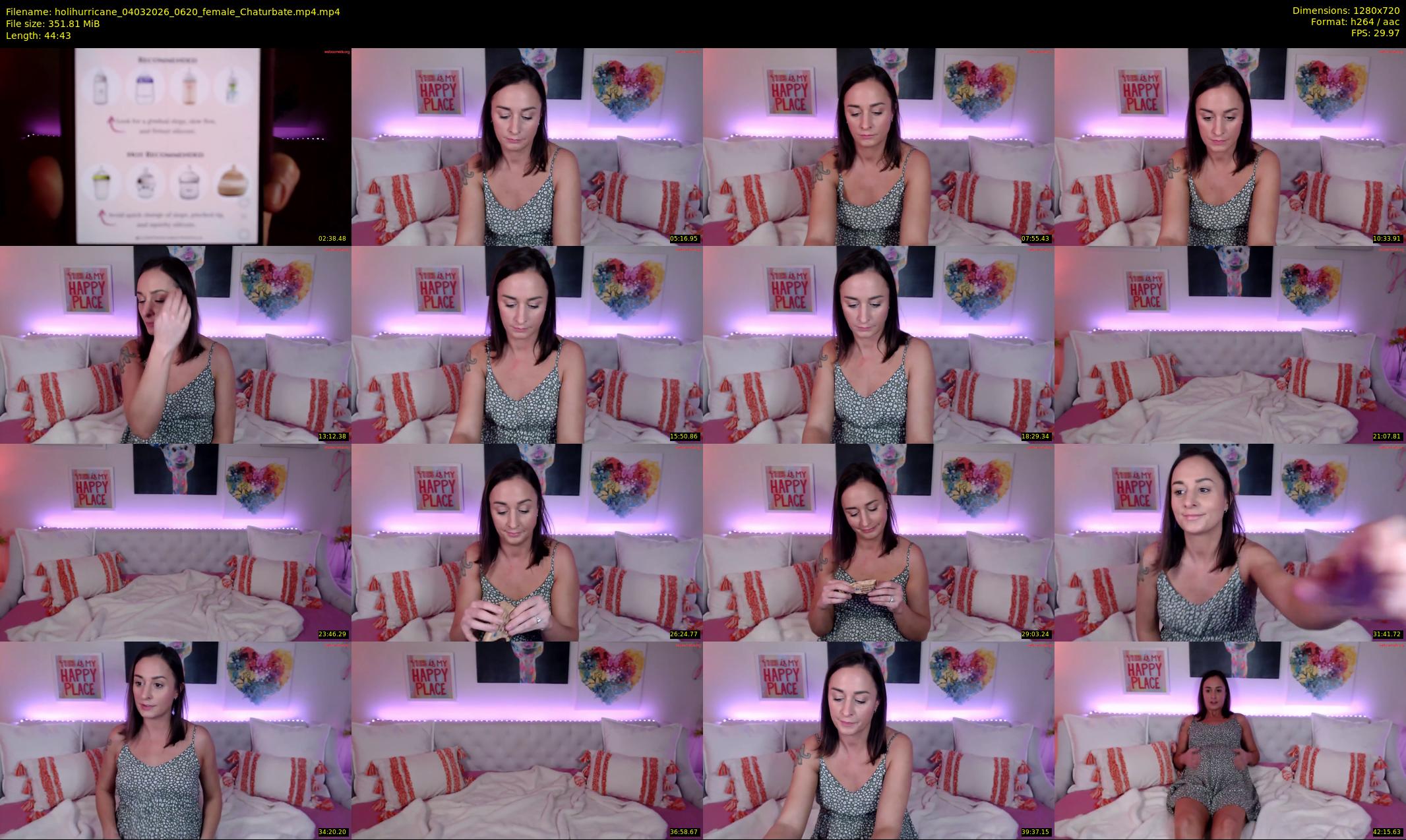 holihurricane — 45 minute Chaturbate female cam show recording, 720p, Mar 4, 2026