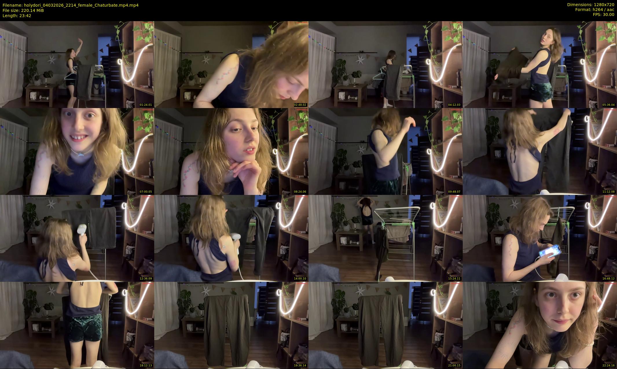 holydori — 24 minute Chaturbate female cam show recording, 720p, Mar 4, 2026