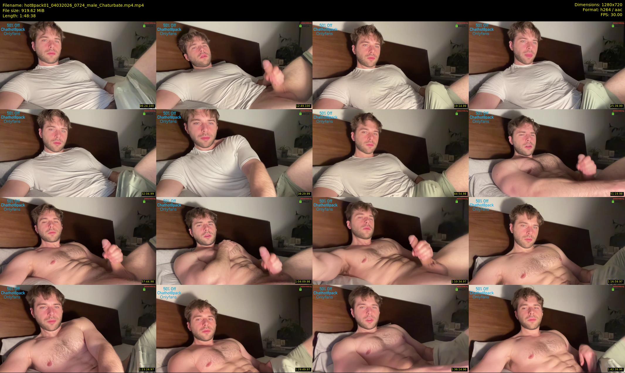 hot8pack01 — 109 minute Chaturbate male cam show recording, 720p, Mar 4, 2026