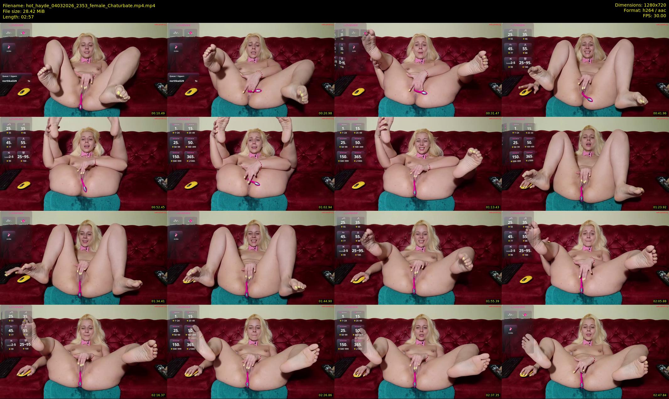 hot_hayde — 3 minute Chaturbate female cam show recording, 720p, Mar 4, 2026