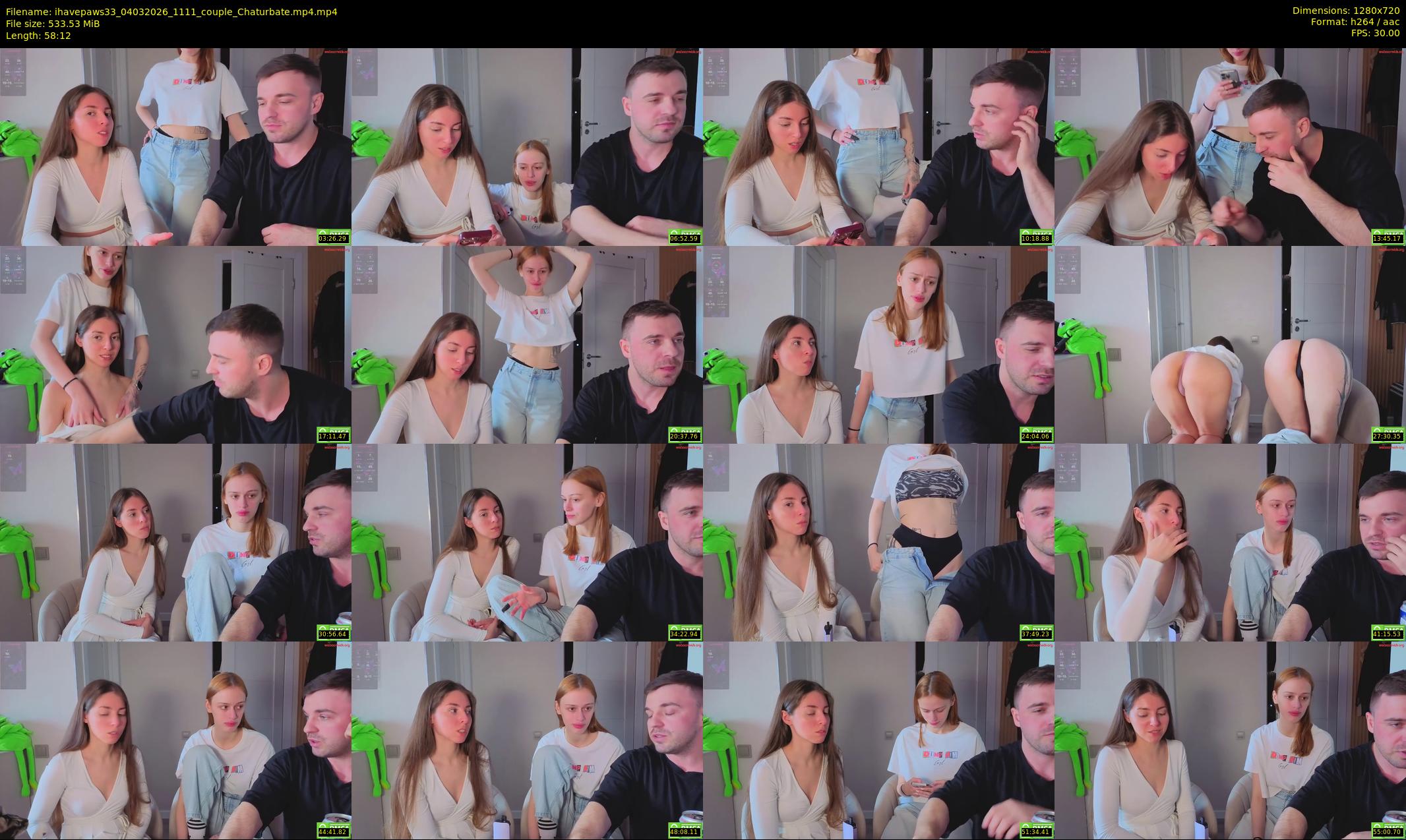 ihavepaws33 — 59 minute Chaturbate couple cam show recording, 720p, Mar 4, 2026