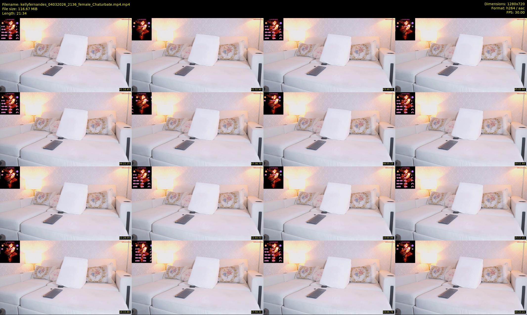 kellyfernandes — 22 minute Chaturbate female cam show recording, 720p, Mar 4, 2026