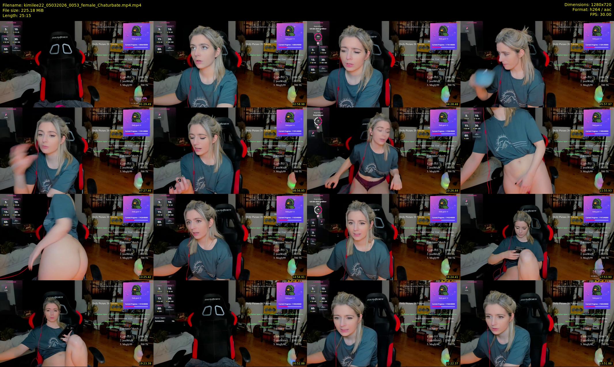 kimilee22 — 26 minute Chaturbate female cam show recording, 720p, Mar 5, 2026