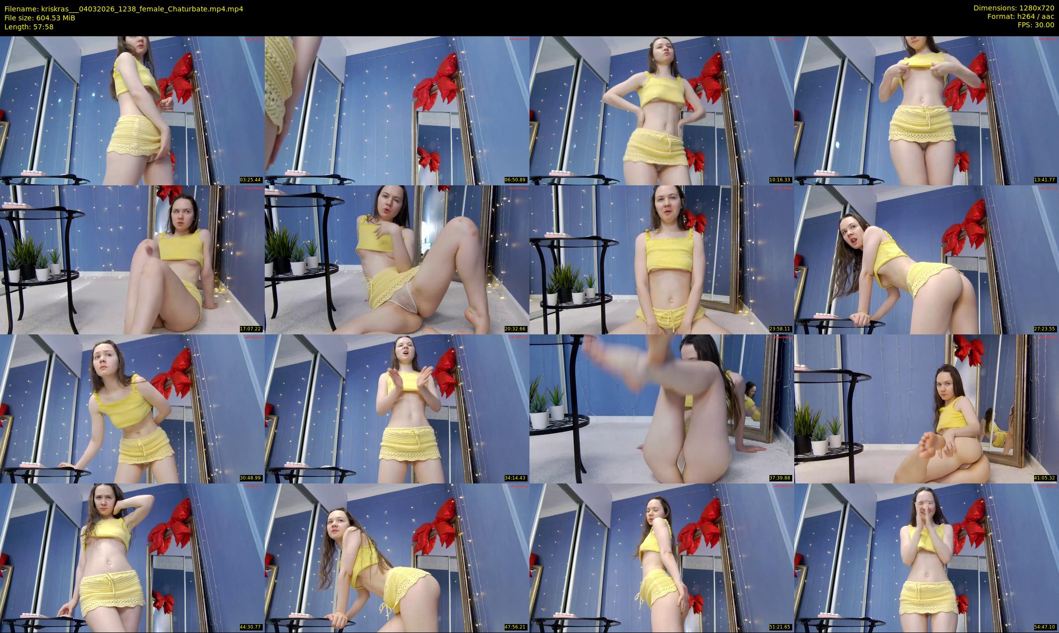 kriskras__ — 58 minute Chaturbate female cam show recording, 720p, Mar 4, 2026