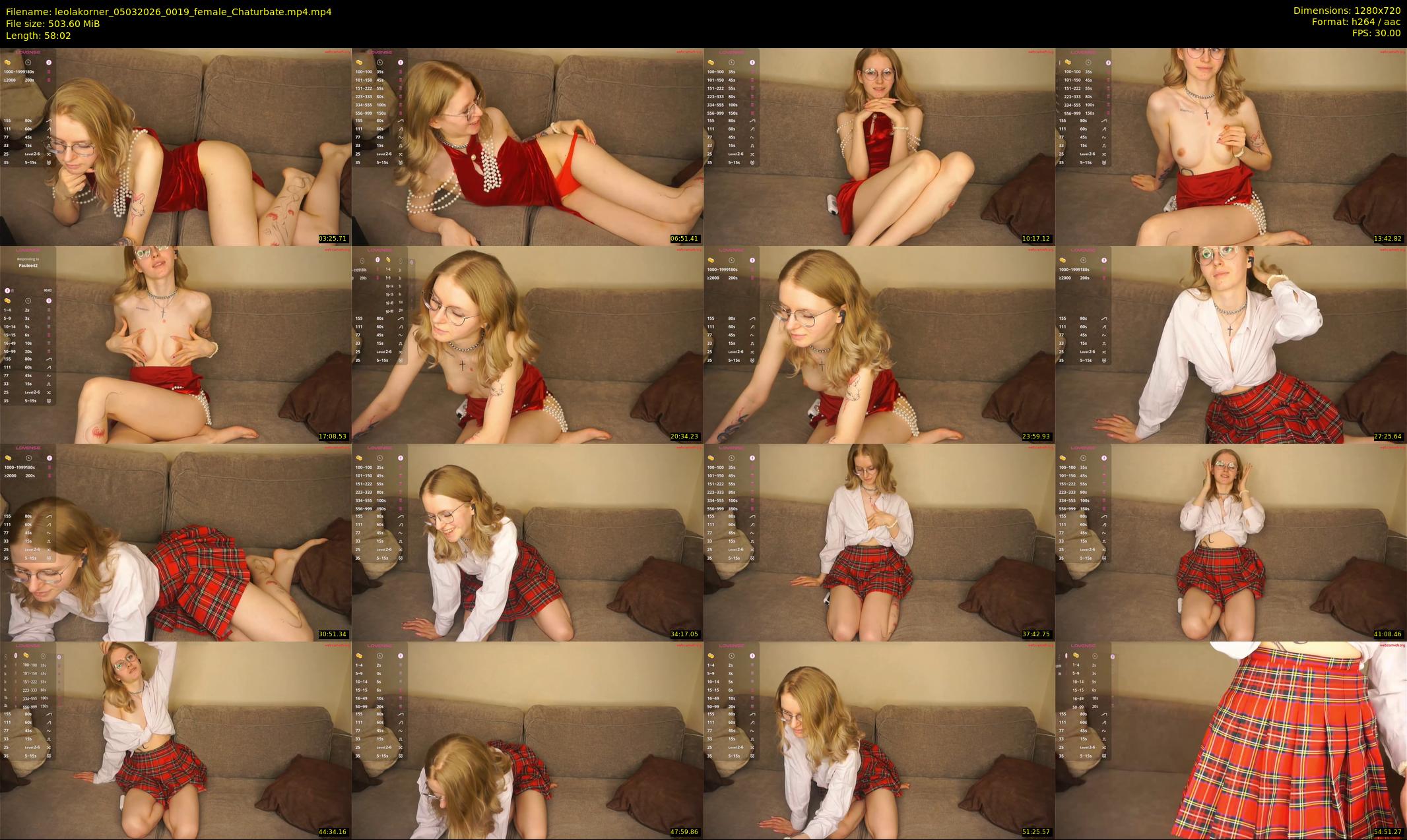 leolakorner — 59 minute Chaturbate female cam show recording, 720p, Mar 5, 2026