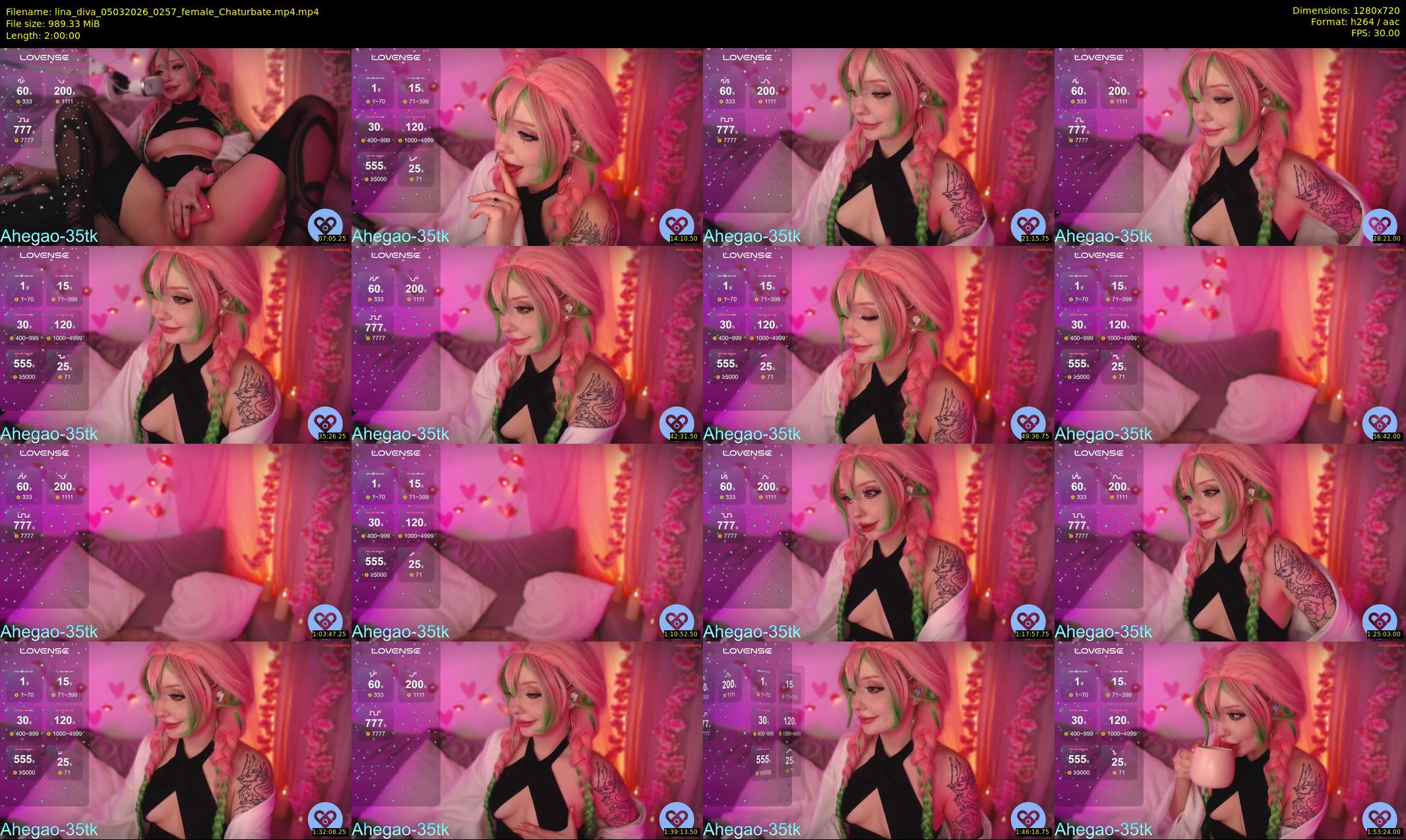 lina_diva — 120 minute Chaturbate female cam show recording, 720p, Mar 5, 2026