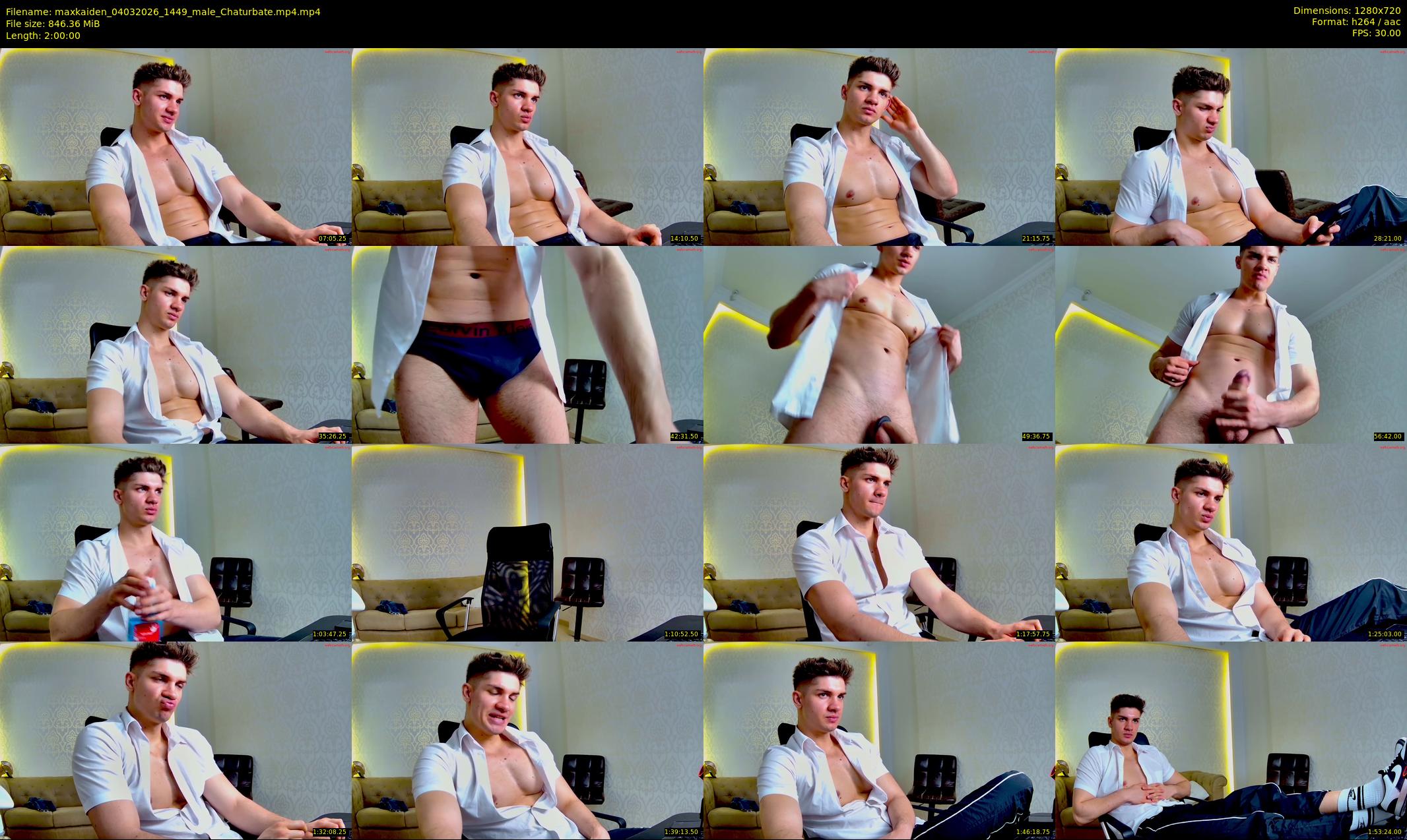 maxkaiden — 120 minute Chaturbate male cam show recording, 720p, Mar 4, 2026