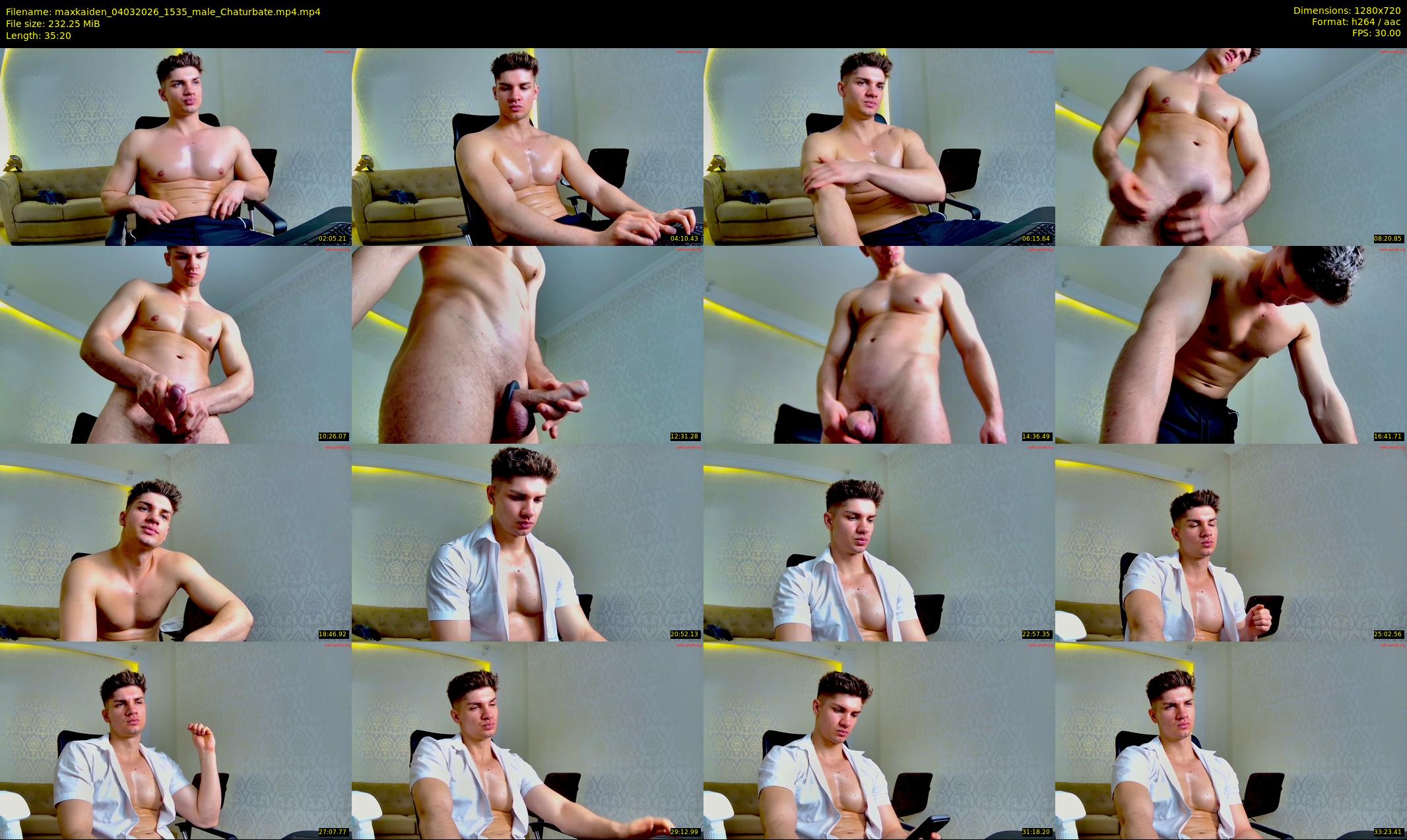 maxkaiden — 36 minute Chaturbate male cam show recording, 720p, Mar 4, 2026