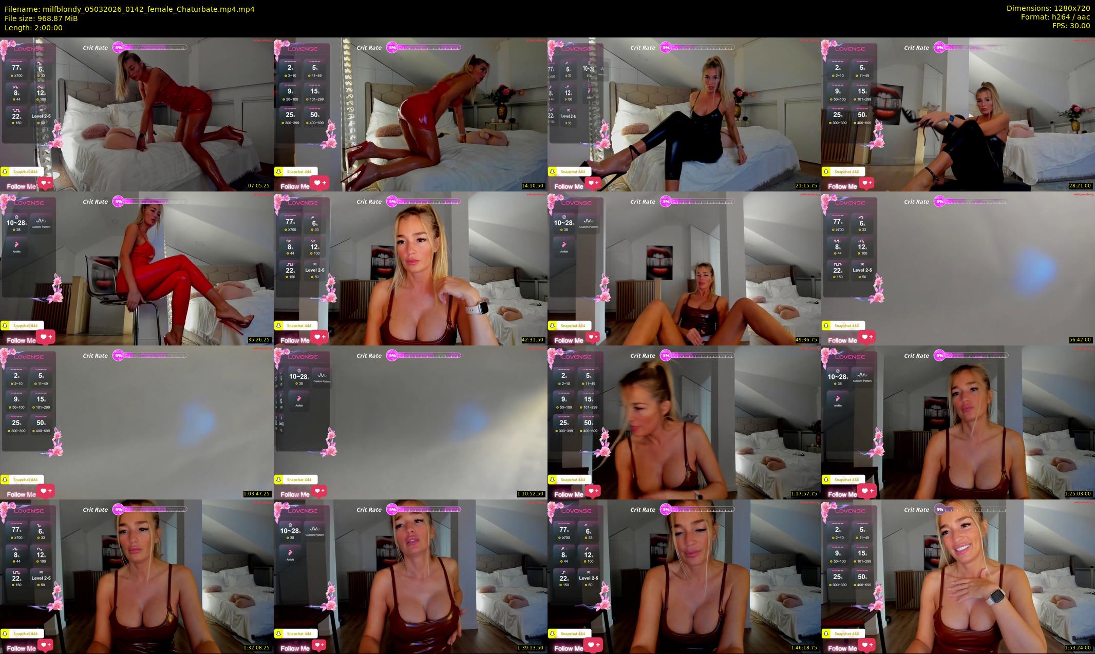 milfblondy — 120 minute Chaturbate female cam show recording, 720p, Mar 5, 2026
