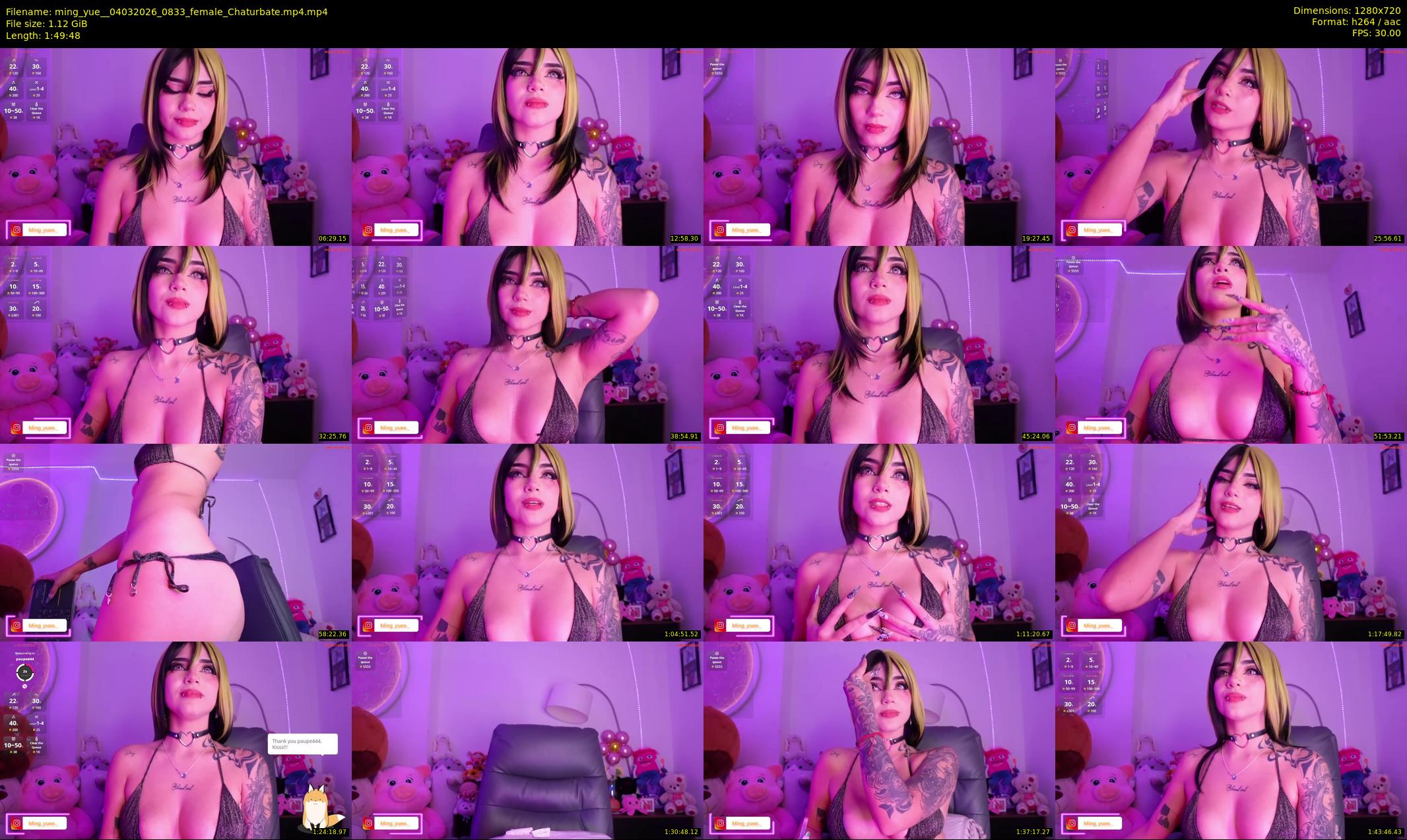 ming_yue_ — 110 minute Chaturbate female cam show recording, 720p, Mar 4, 2026