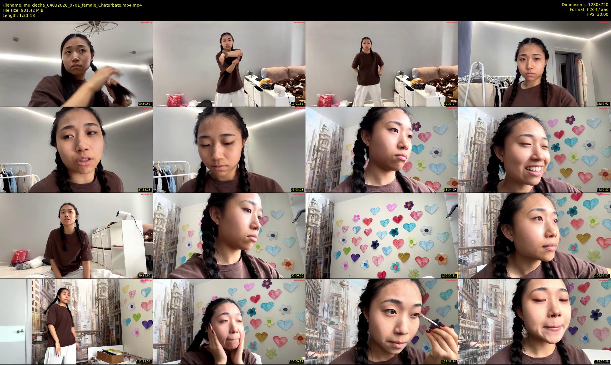 muiklecha — 94 minute Chaturbate female cam show recording, 720p, Mar 4, 2026