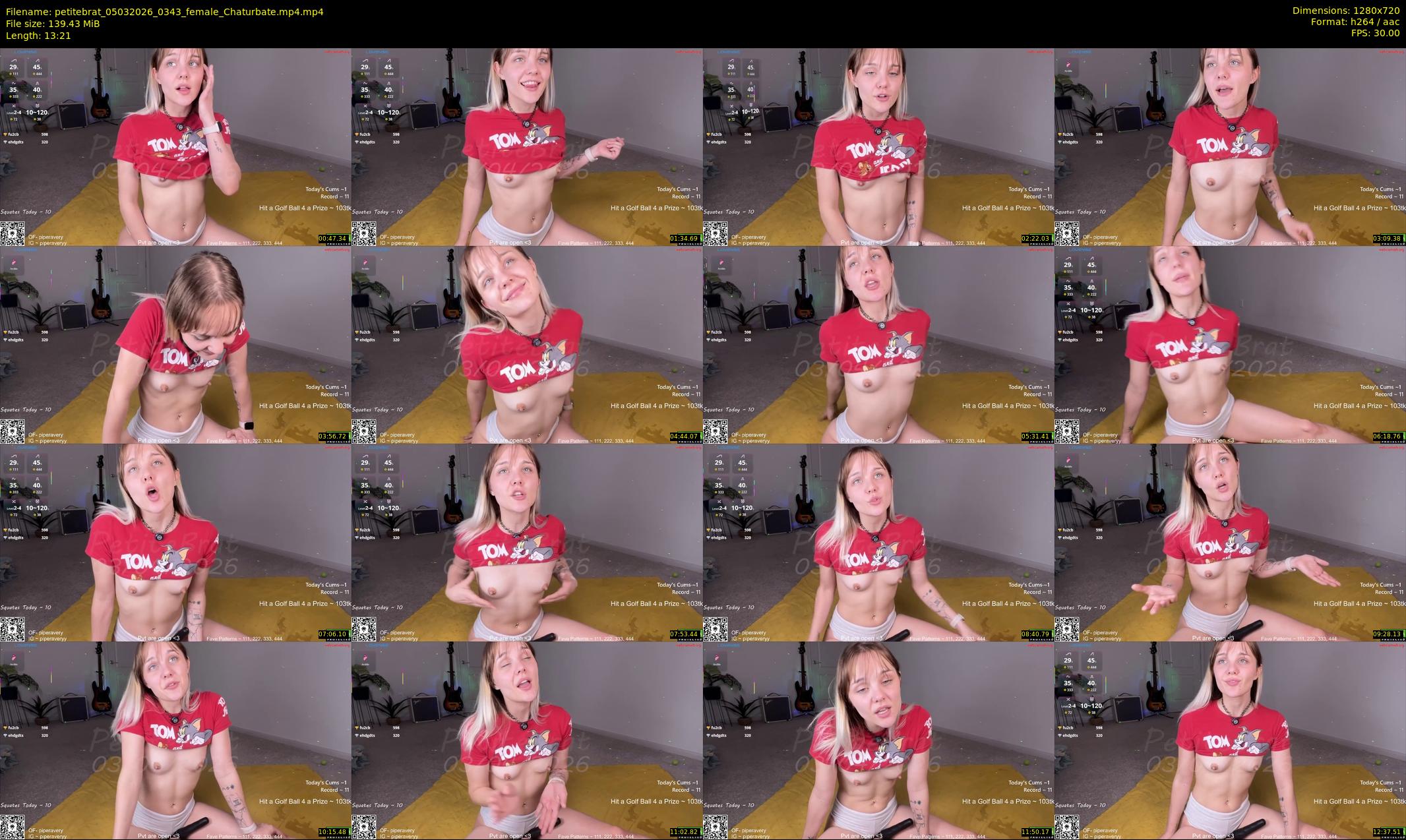 petitebrat — 14 minute Chaturbate female cam show recording, 720p, Mar 5, 2026