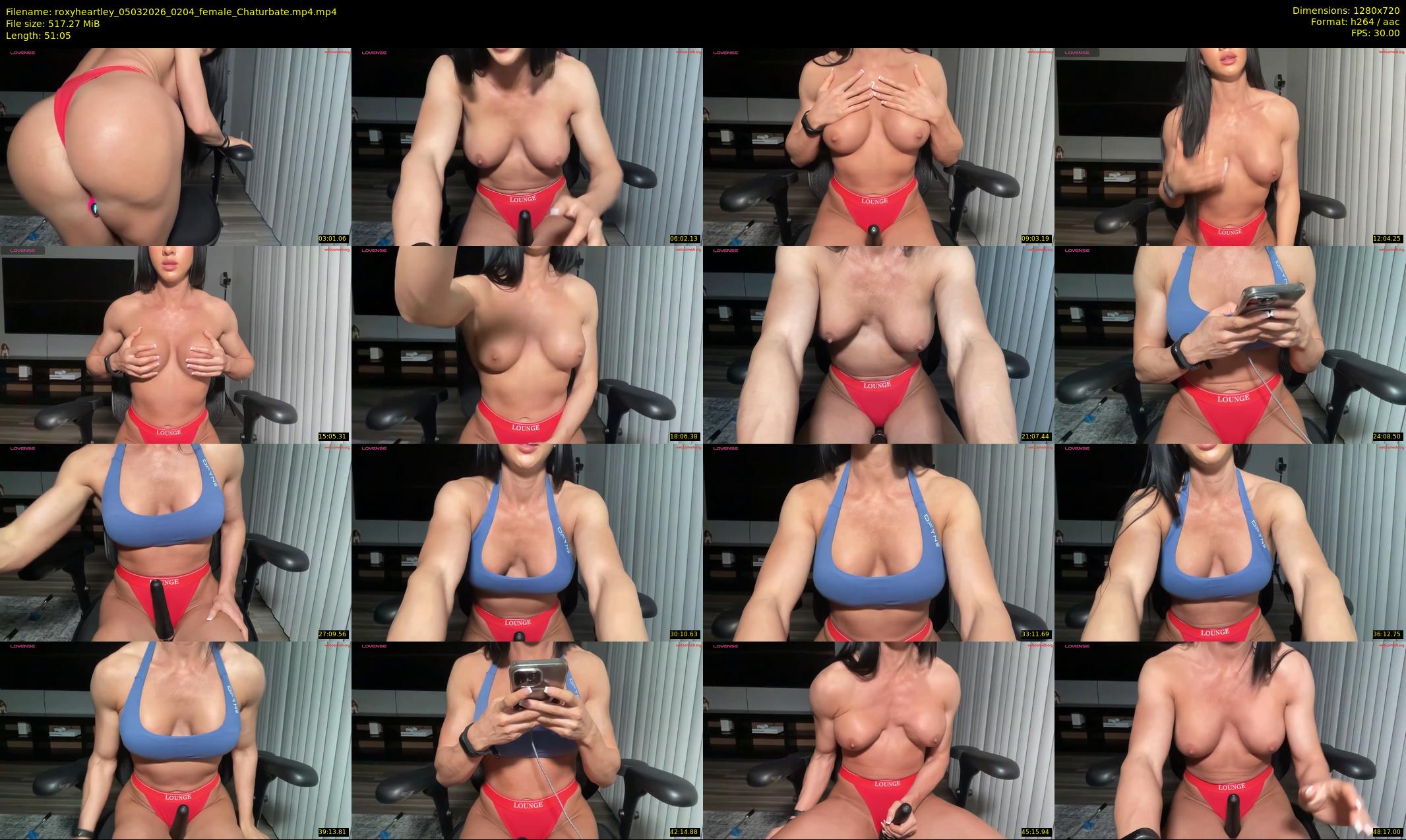 roxyheartley — 52 minute Chaturbate female cam show recording, 720p, Mar 5, 2026